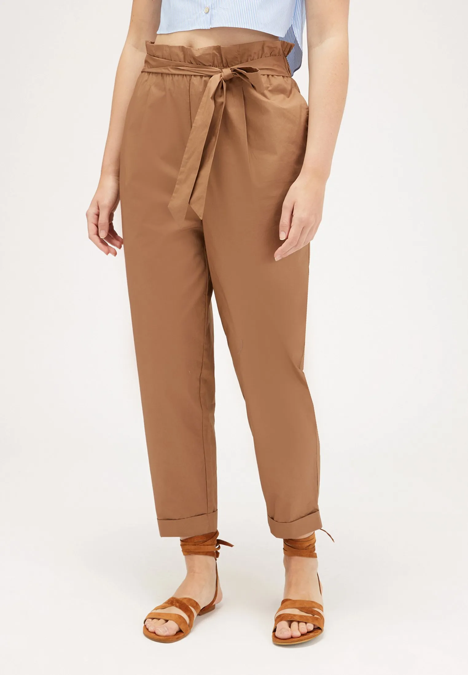CARROT CON CINTURA - Pantaloni