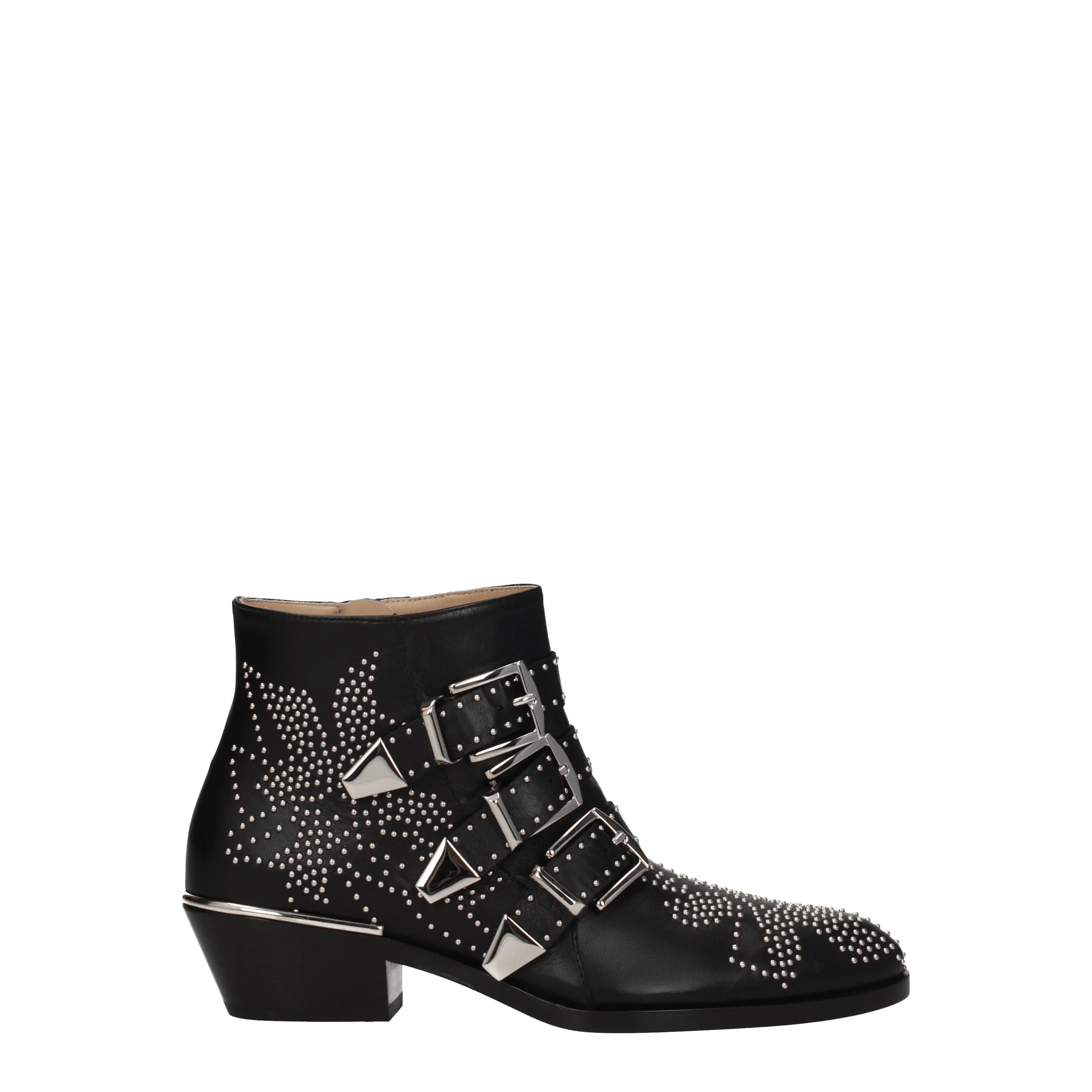 Chloé Stivaletti Donna Pelle Nero/Argento