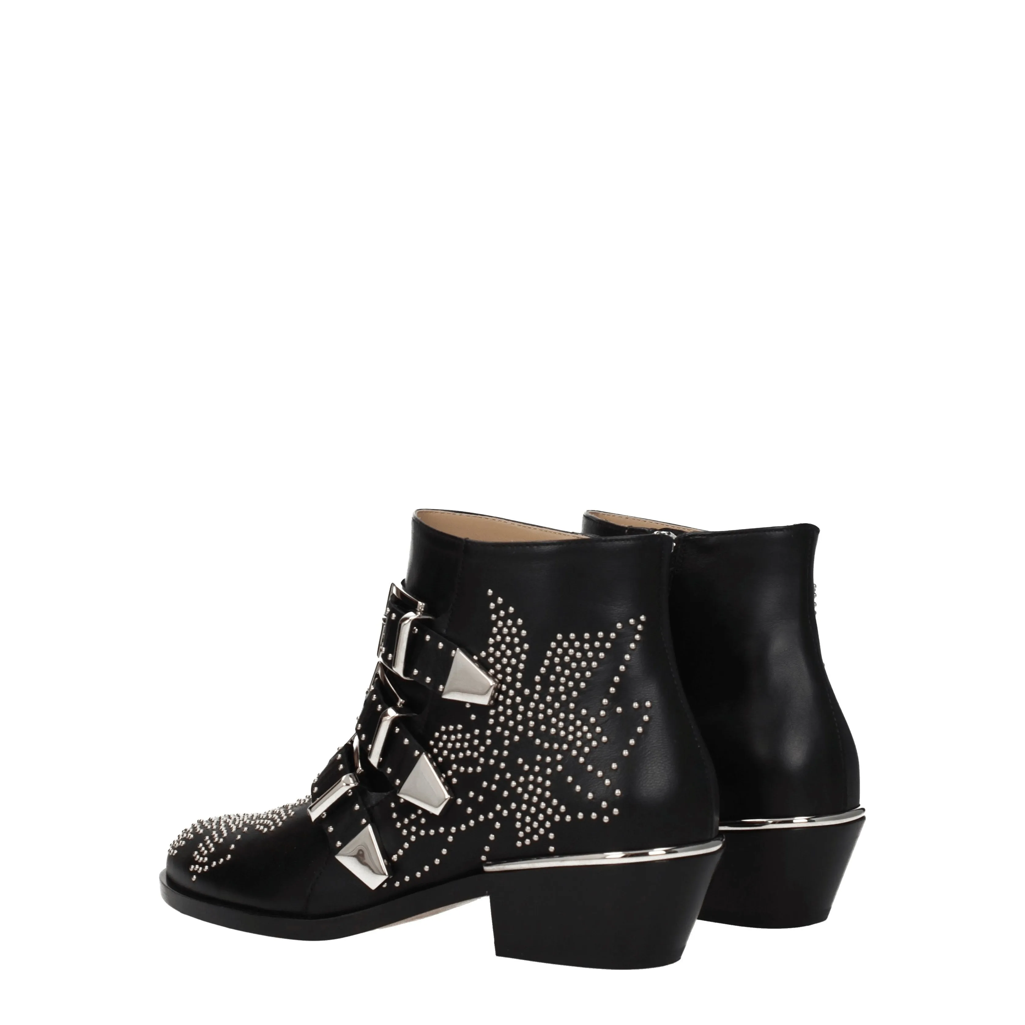 Chloé Stivaletti Donna Pelle Nero/Argento