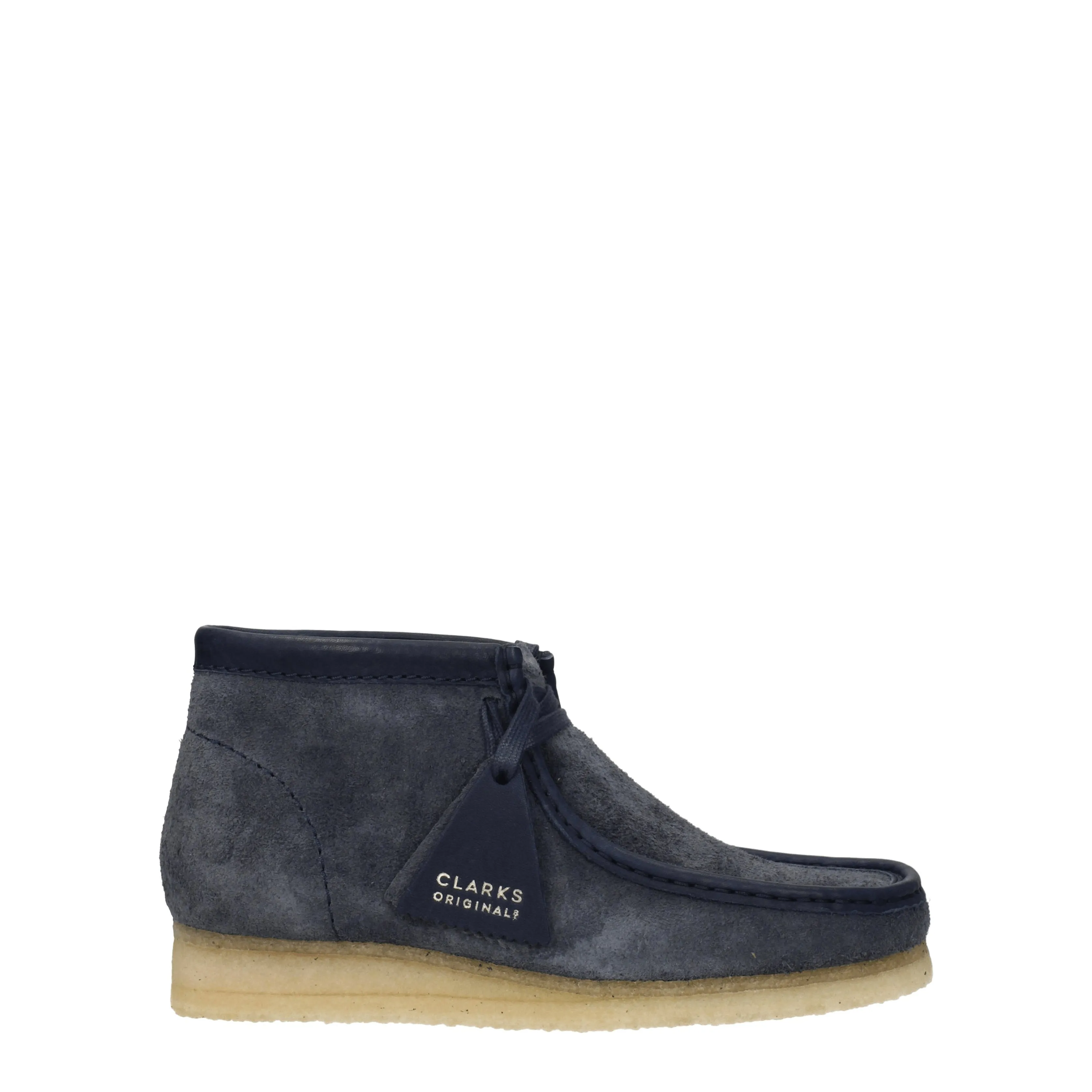Clarks Stivaletti Wallabee Uomo Camoscio Blu/Blu Navy