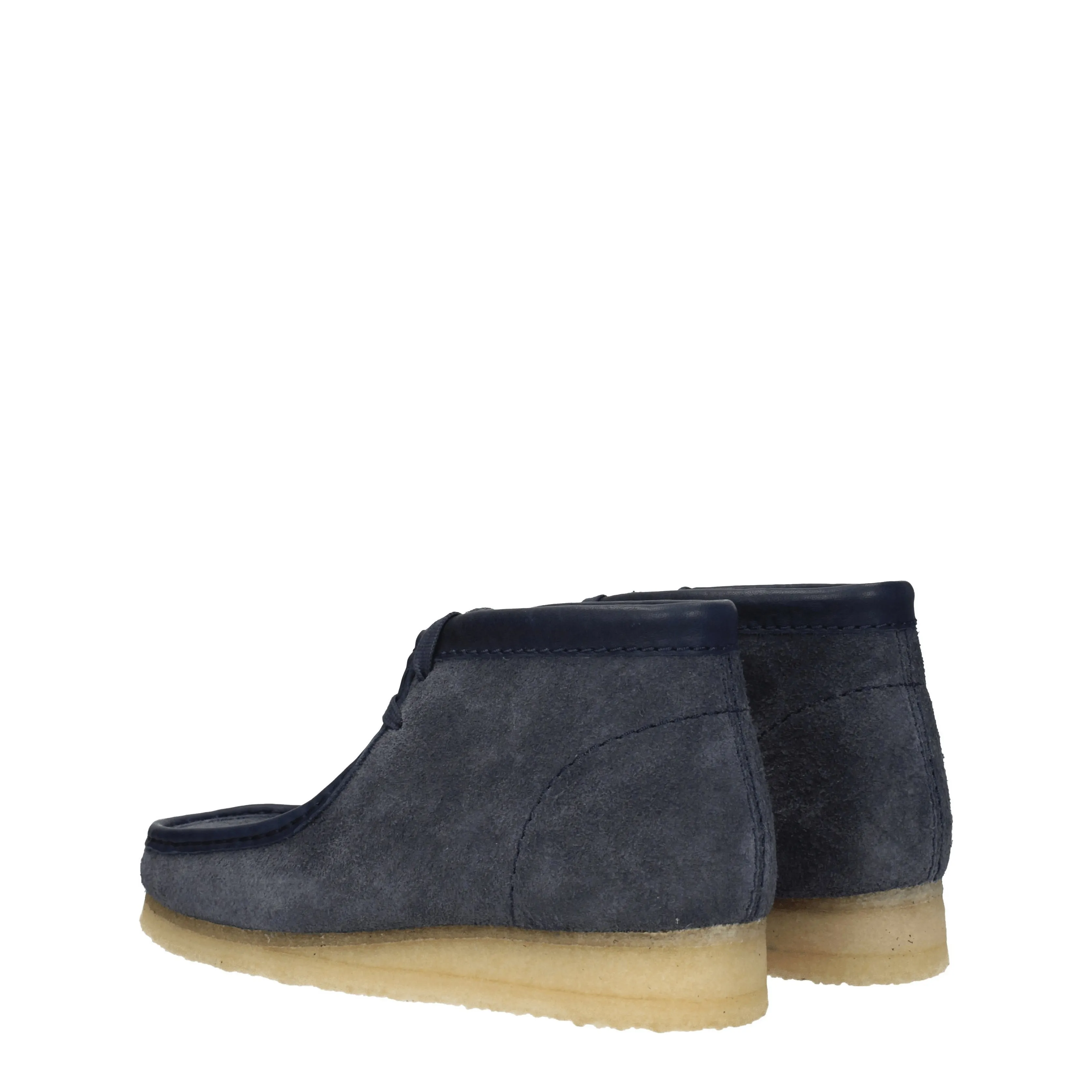 Clarks Stivaletti Wallabee Uomo Camoscio Blu/Blu Navy