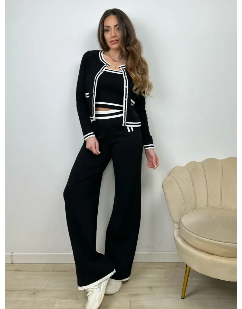 CO ORD SET 3 PEZZI SOFIA NERO