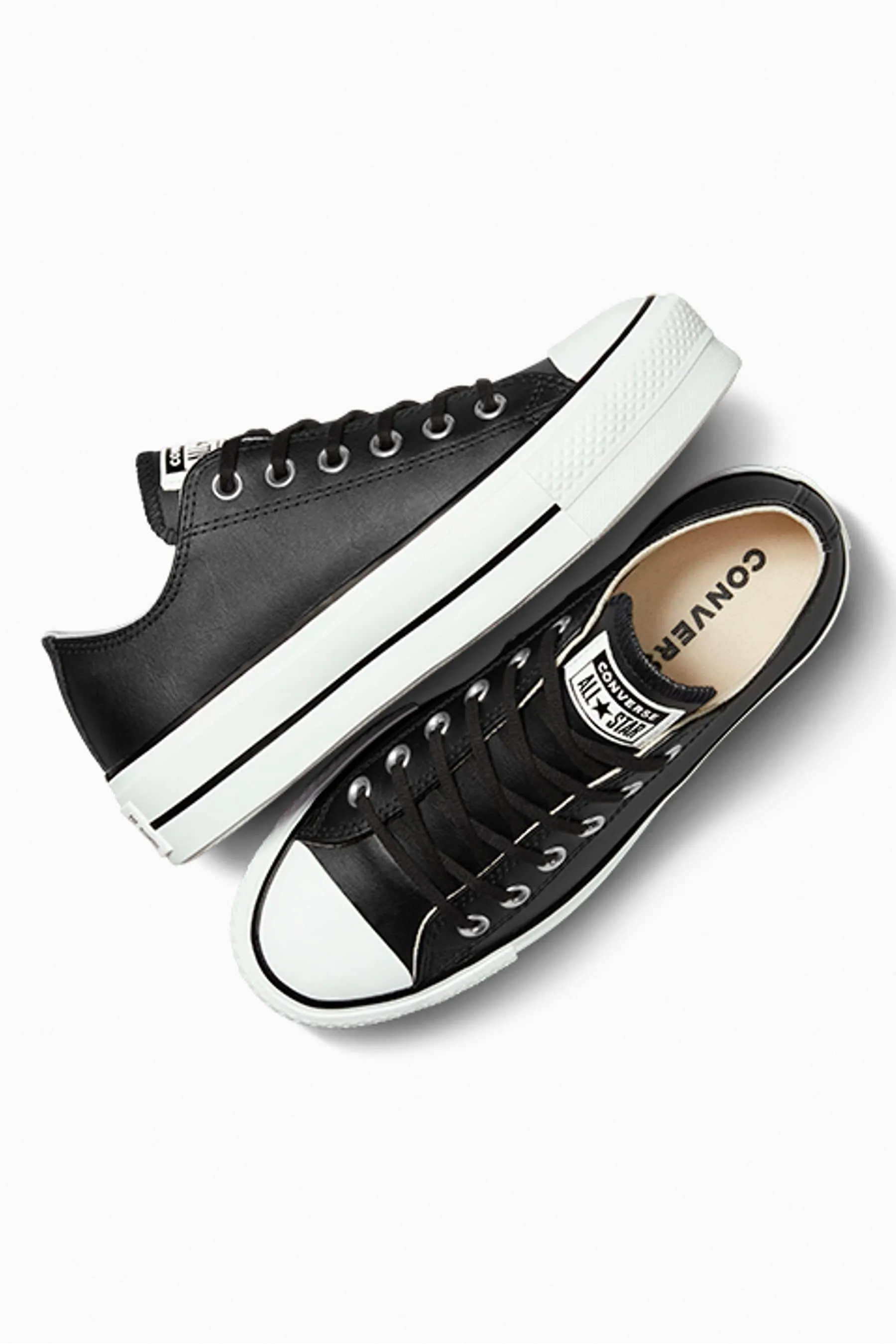 Converse - Chuck Taylor All Star - Scarpe da ginnastica in pelle con plateau rialzato