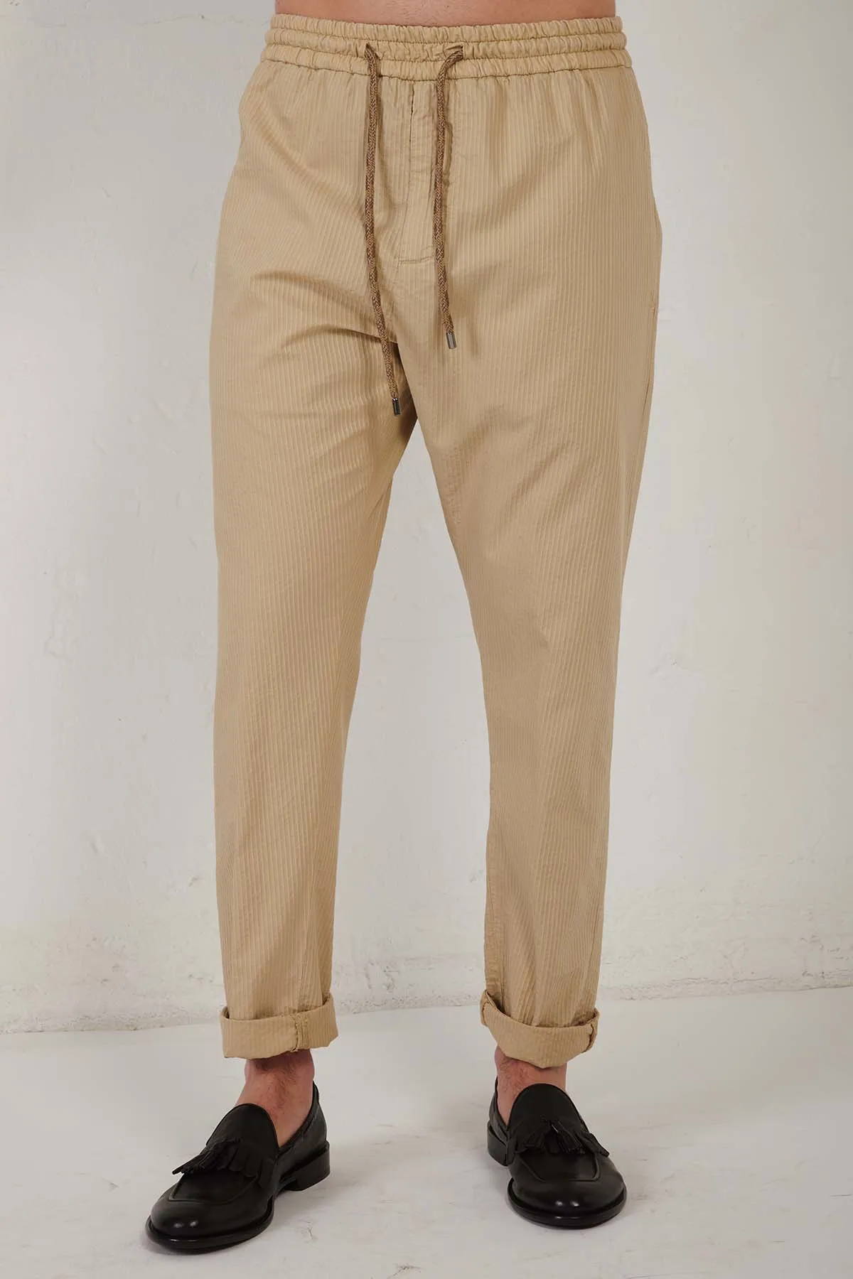 DONDUP pantalone Jogger DOM con coulisse