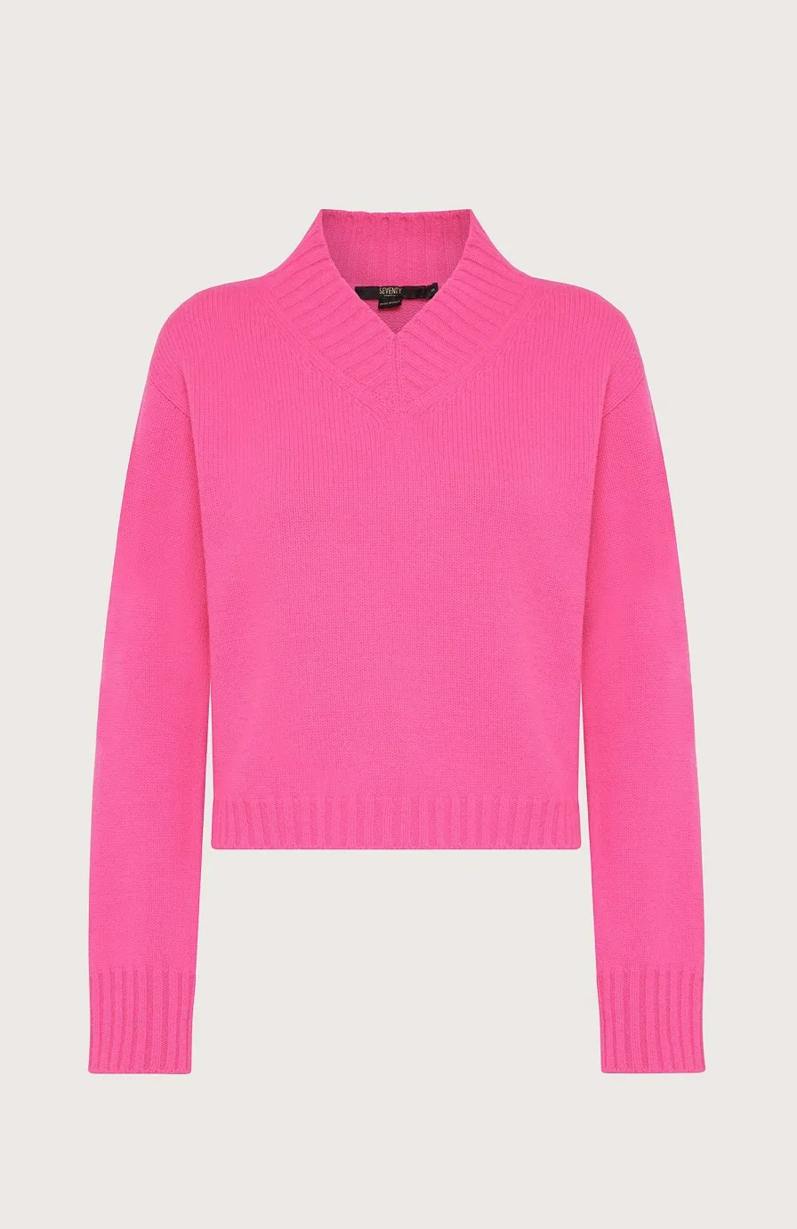 Donna Seventy Venezia  | Maglione Con Miniscollo A V