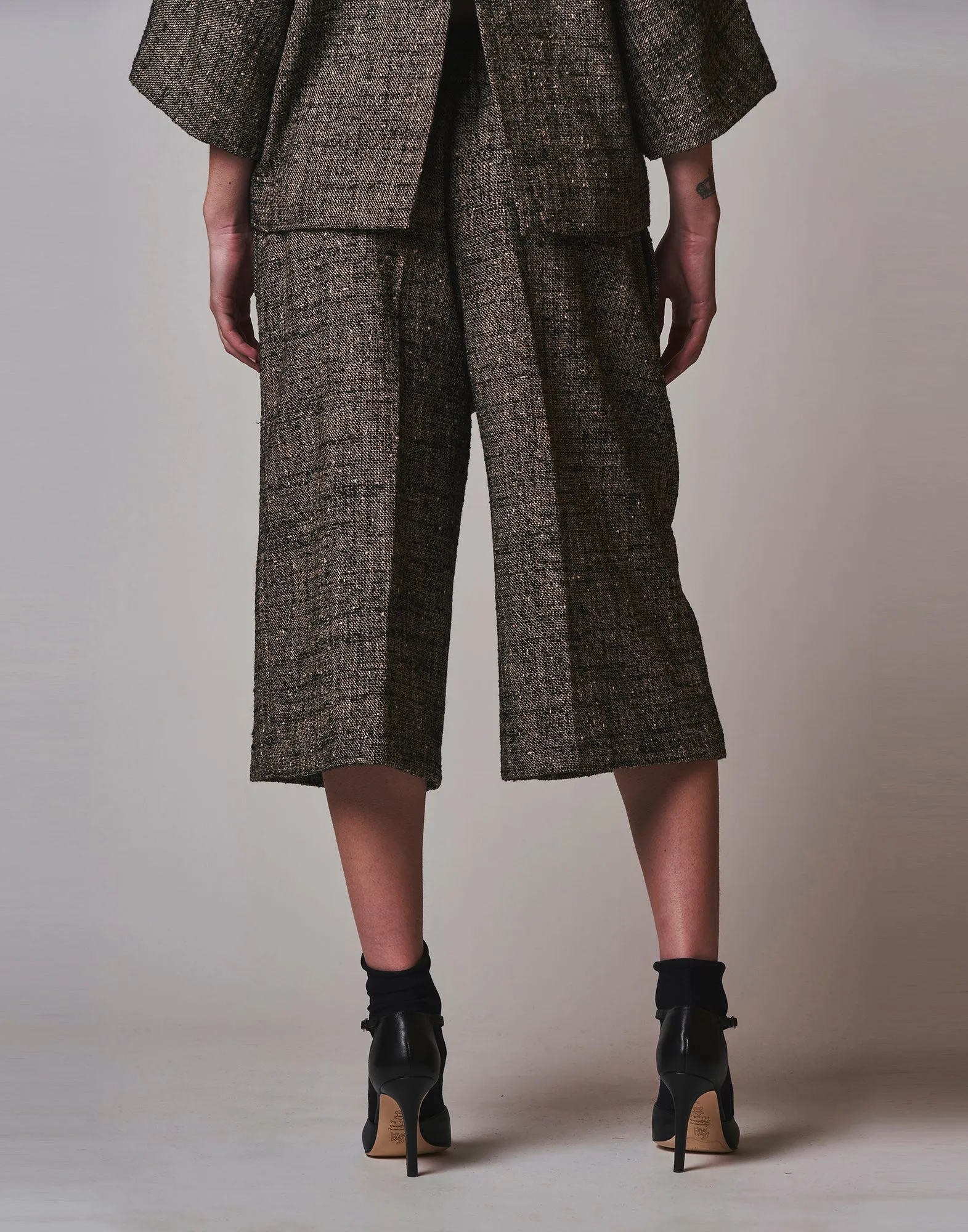 DOUUOD Gonna Pantalone in Tweed