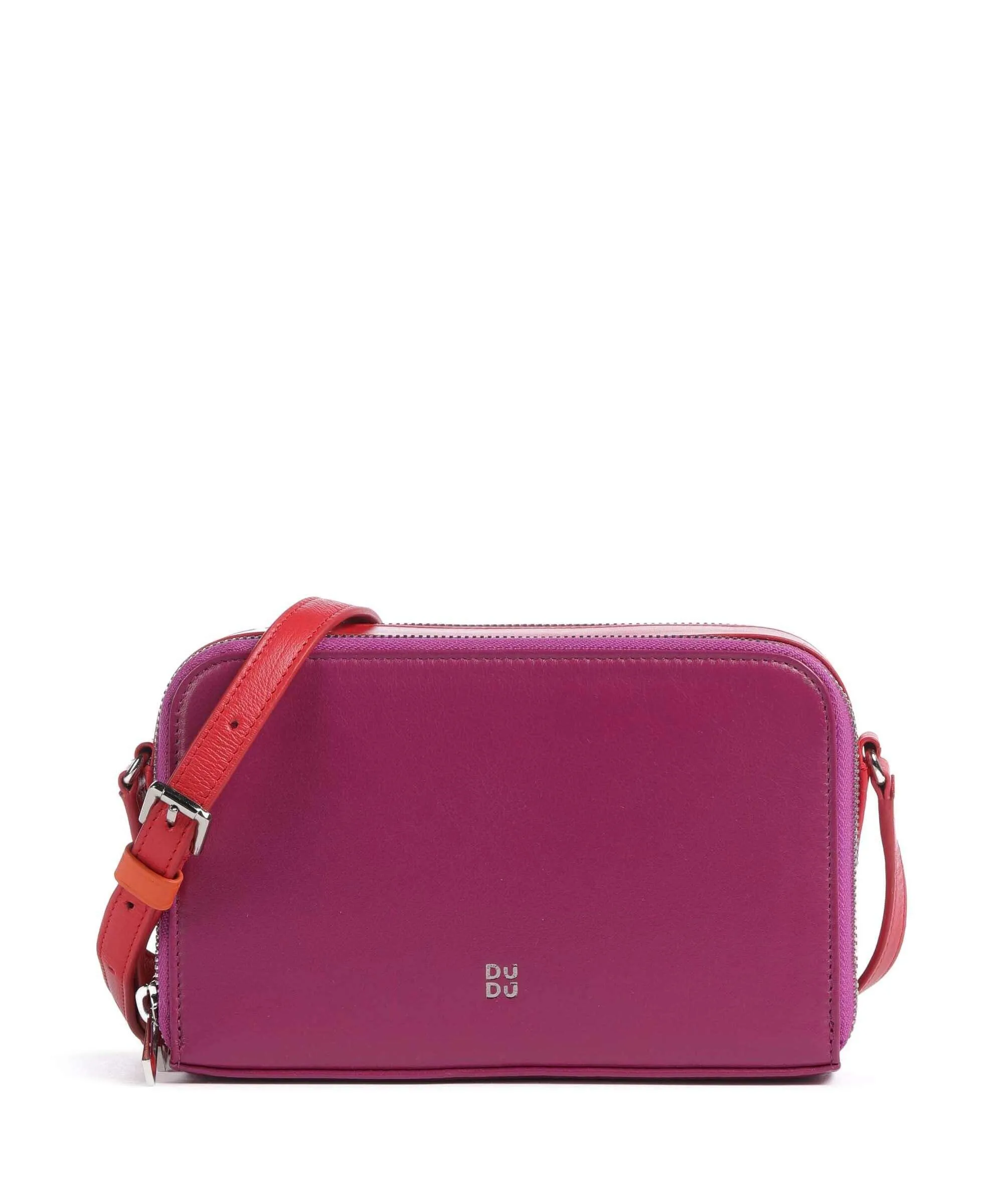  DuDu Bags Inés Borsa a tracolla pelle di vitello finemente grana fucsia  