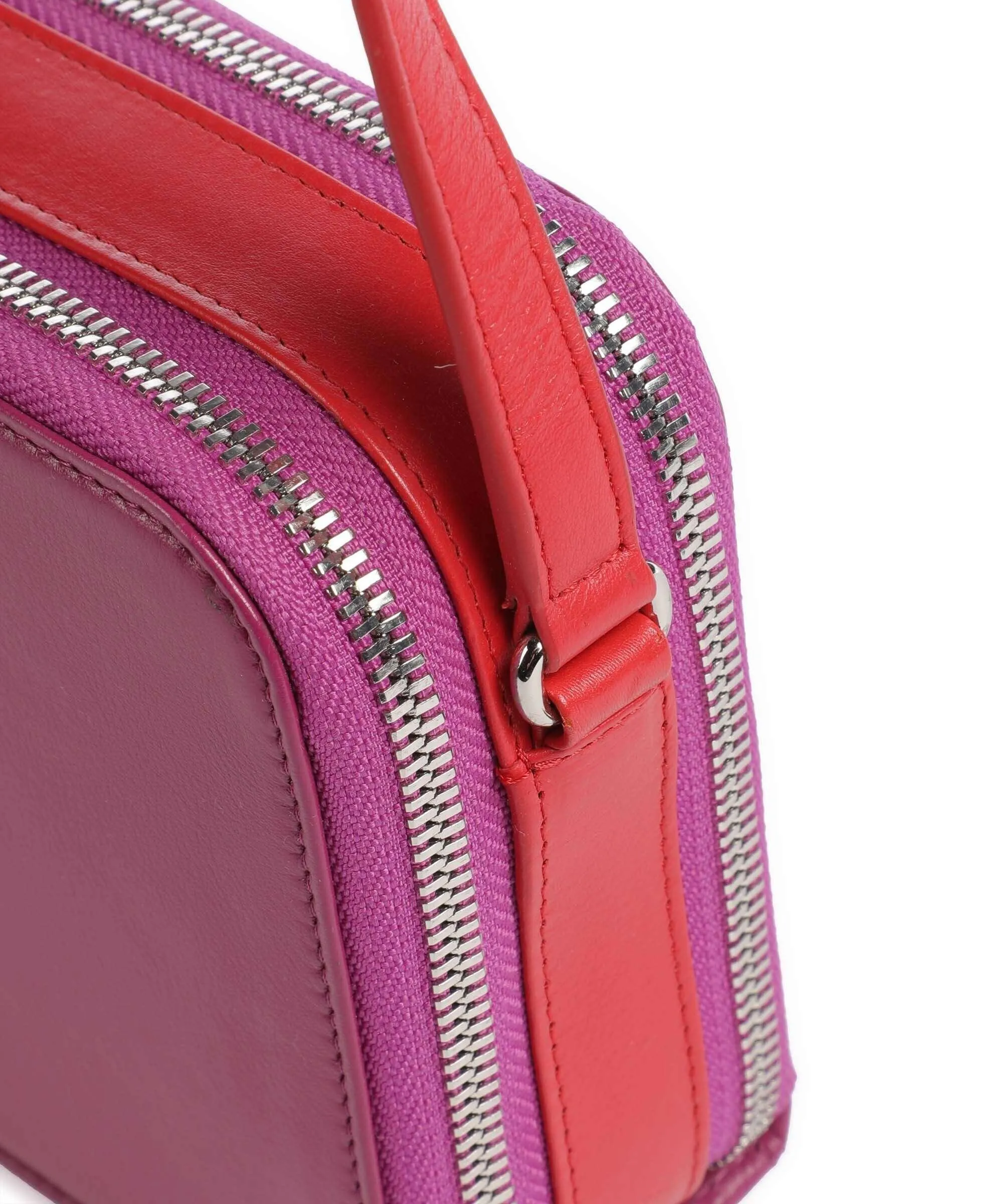  DuDu Bags Inés Borsa a tracolla pelle di vitello finemente grana fucsia  