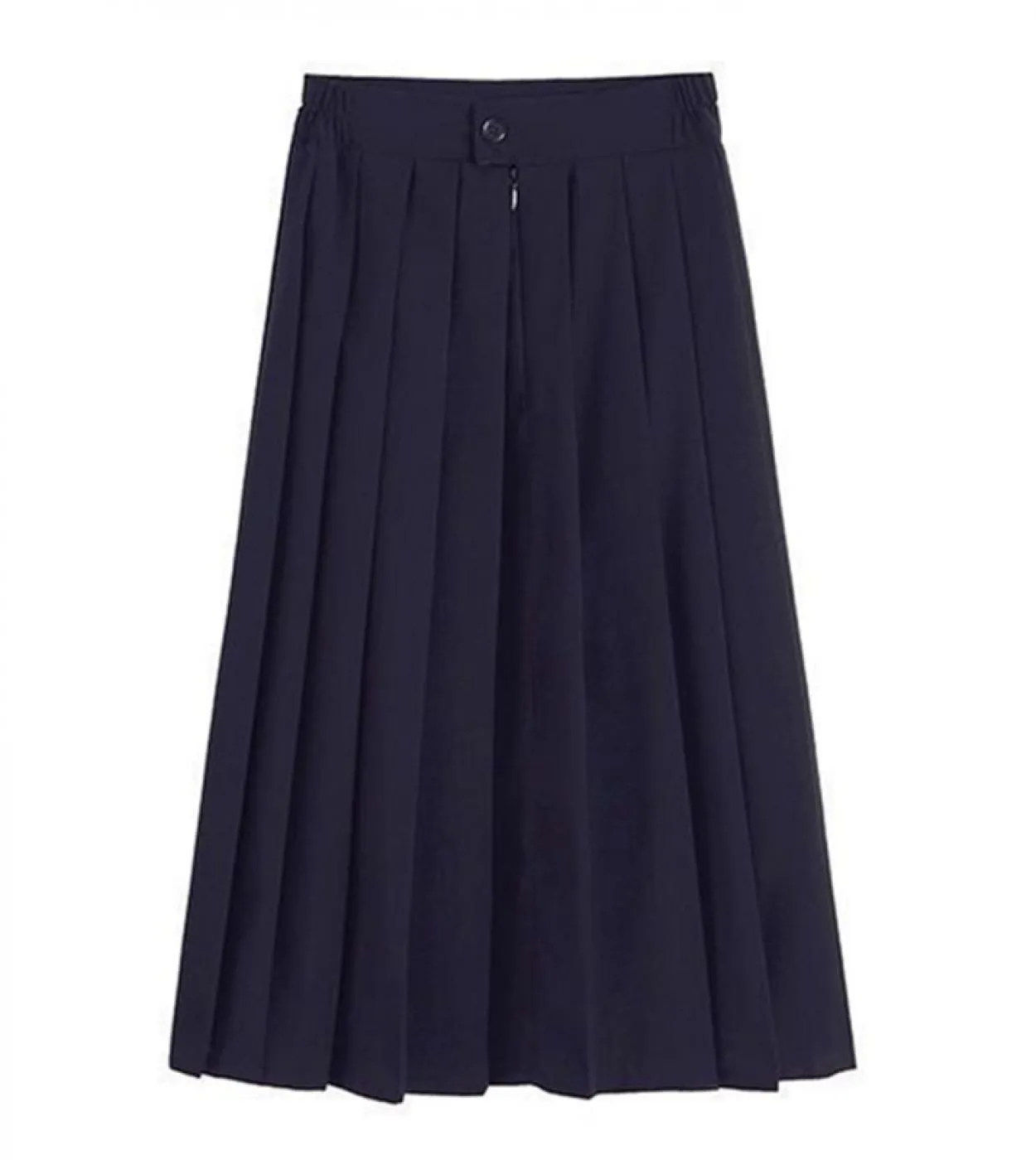 Elastico in vita Studente Ragazze Scuola Uniforme Gonna longuette da donna Gonna longuette da donna Gonna a pieghe femminile