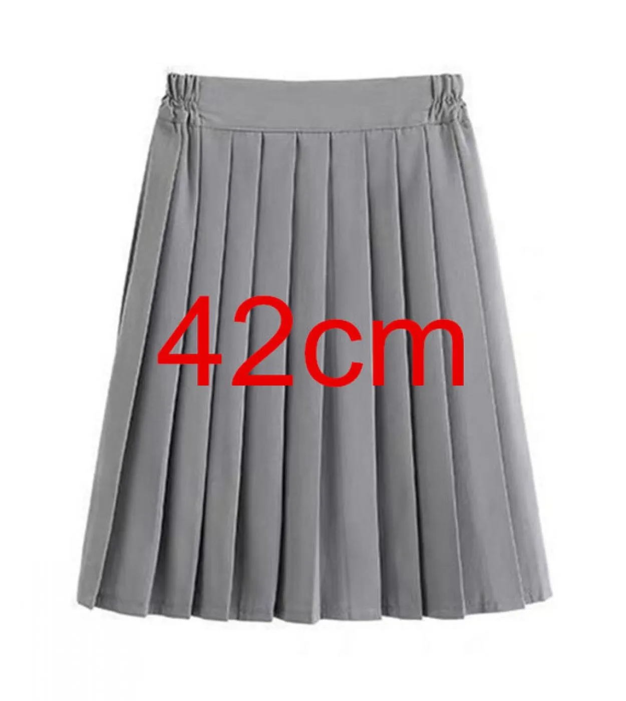 Elastico in vita Studente Ragazze Scuola Uniforme Gonna longuette da donna Gonna longuette da donna Gonna a pieghe femminile