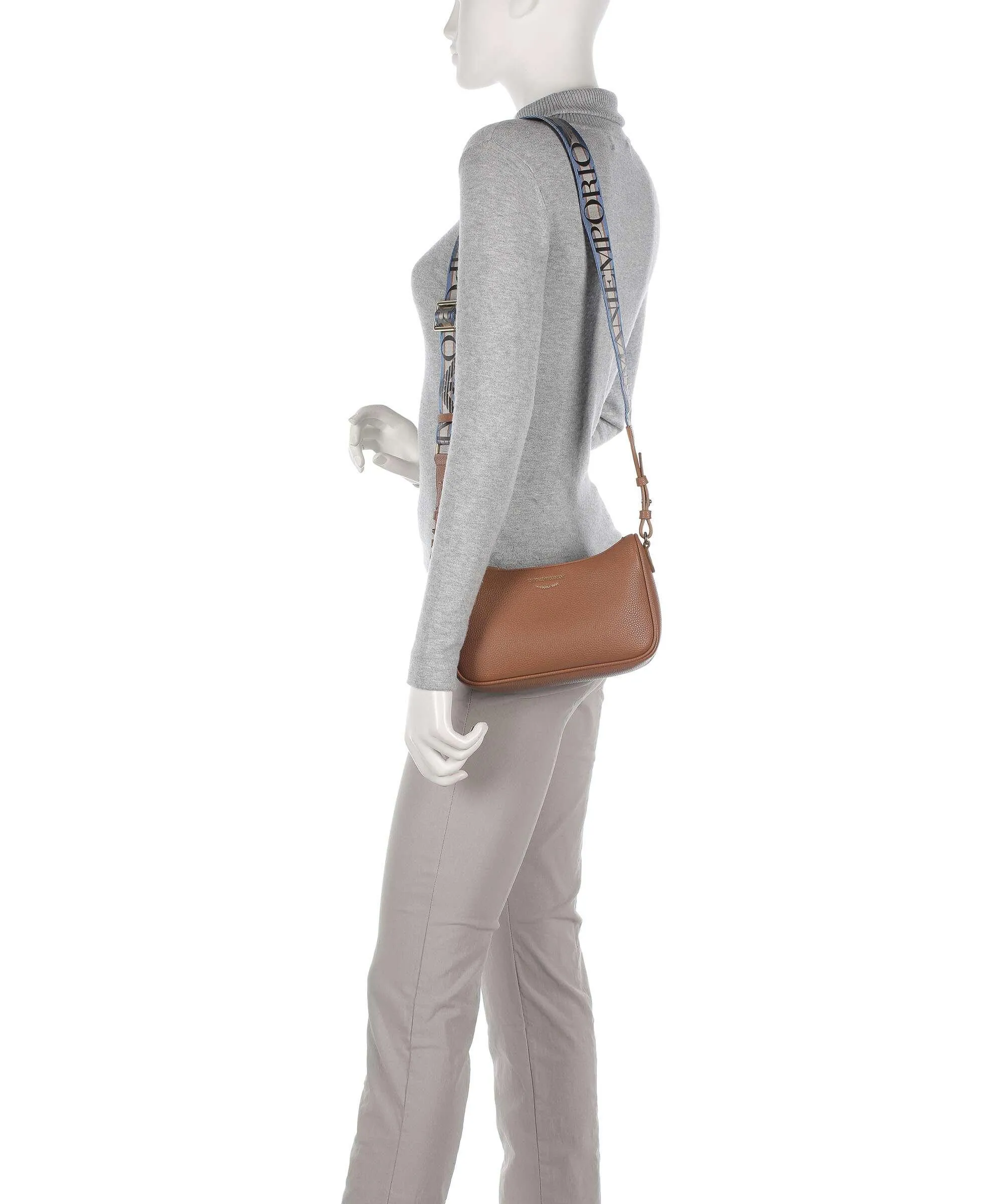  Emporio Armani Lilly Borsa a tracolla pelle sintetica marrone  