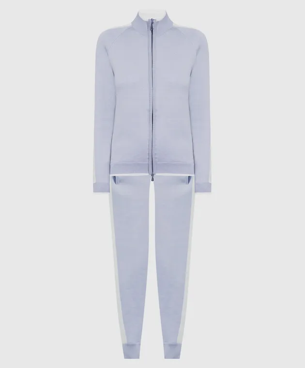 Enrico Mandelli Tuta azzurra con righe MAXIME4994