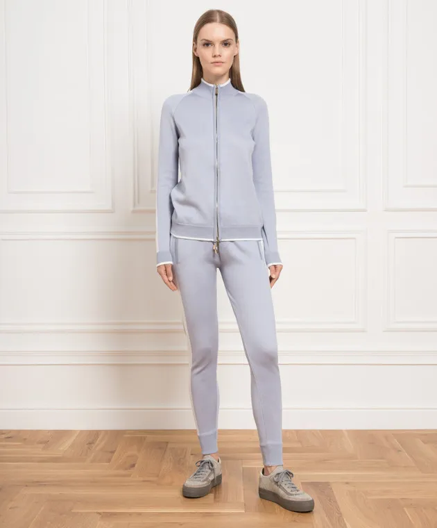 Enrico Mandelli Tuta azzurra con righe MAXIME4994