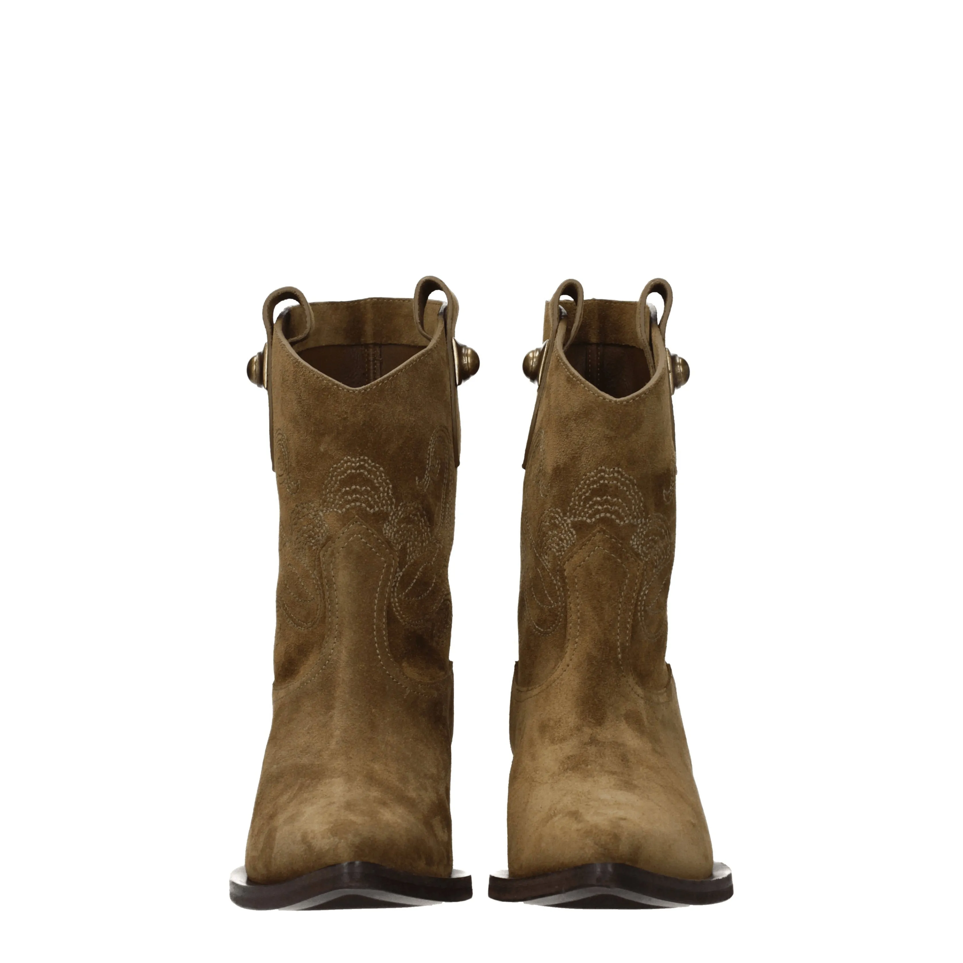 Etro Stivaletti Donna Camoscio Marrone/Rovere