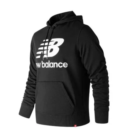 FELPA CON CAPPUCCIO NEW BALANCE NERO