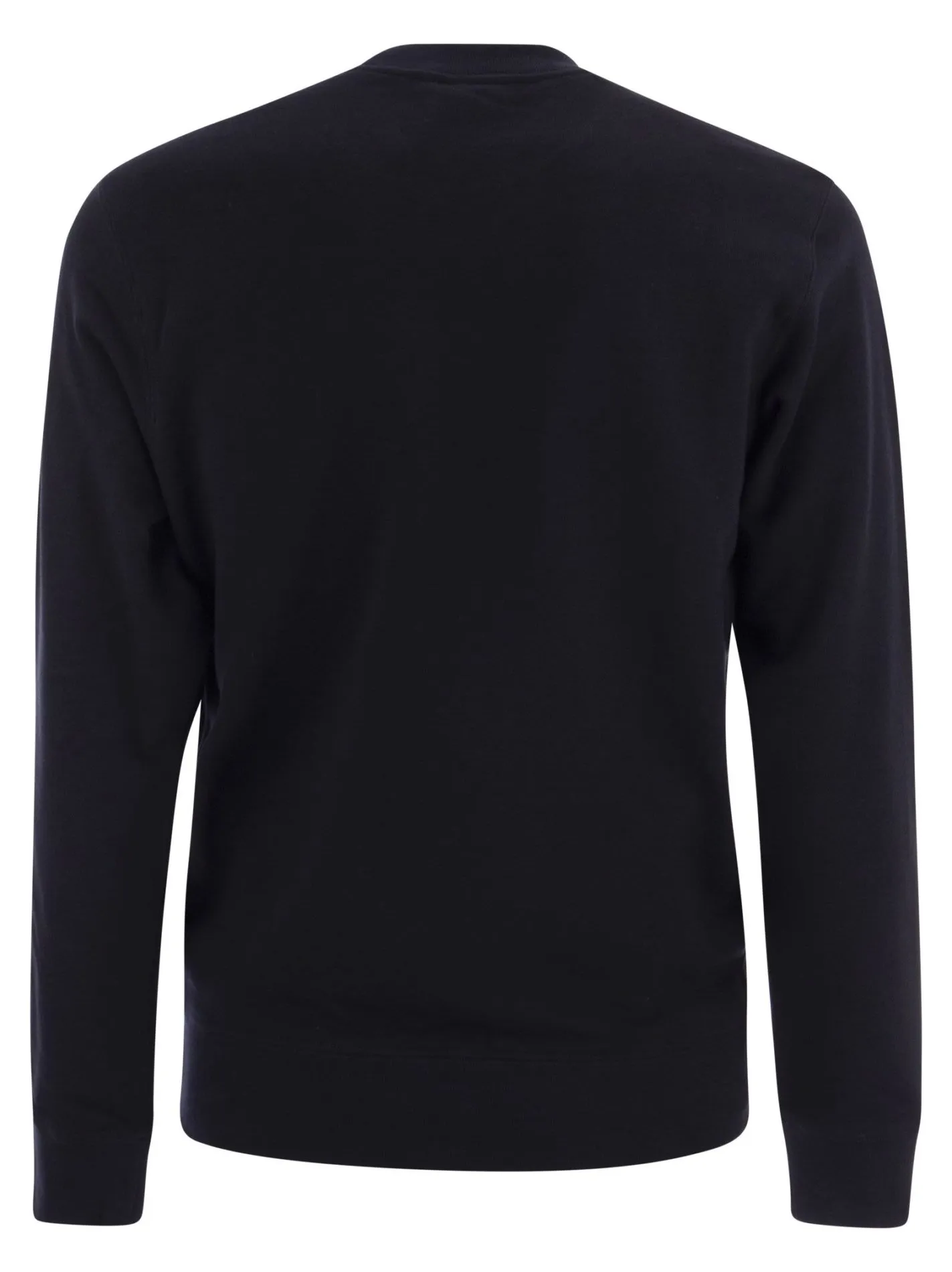 Felpa girocollo in cotone con logo