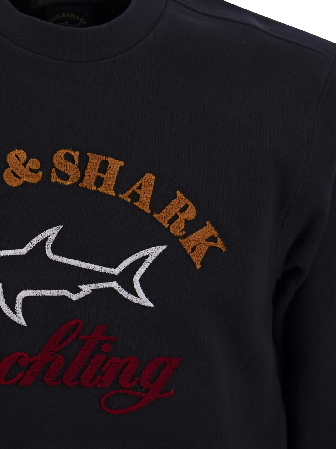Felpa girocollo in cotone con logo