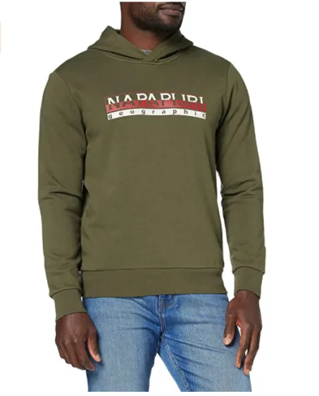 Felpa Uomo NAPAPIJRI BERIS H Green Depths