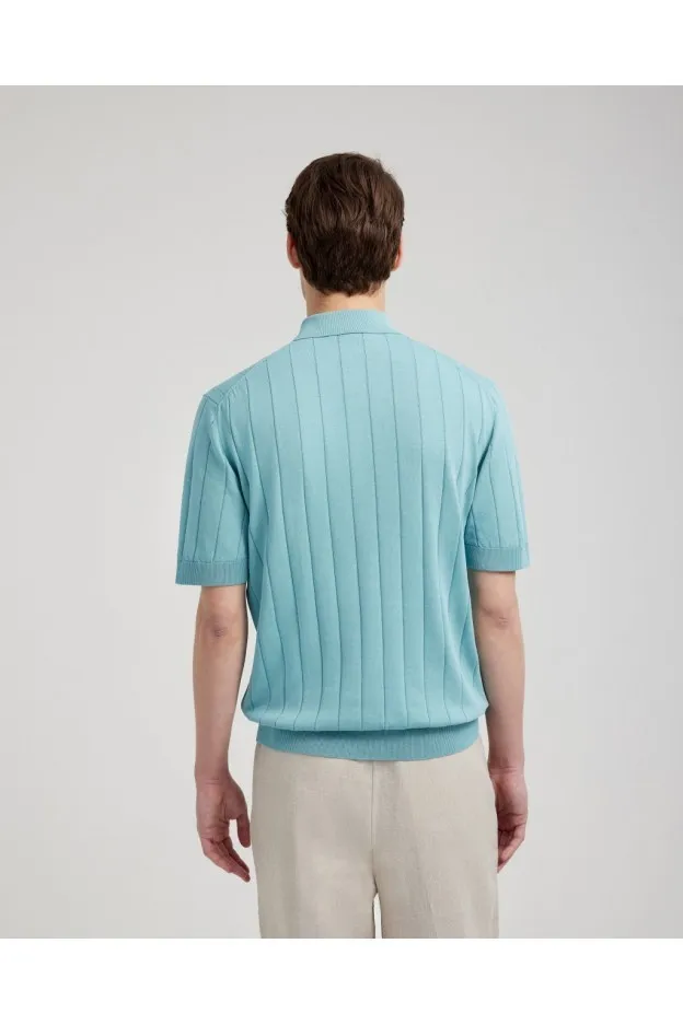   Filippo De Laurentiis     Filippo De Laurentiis Polo a coste crepe cotton    