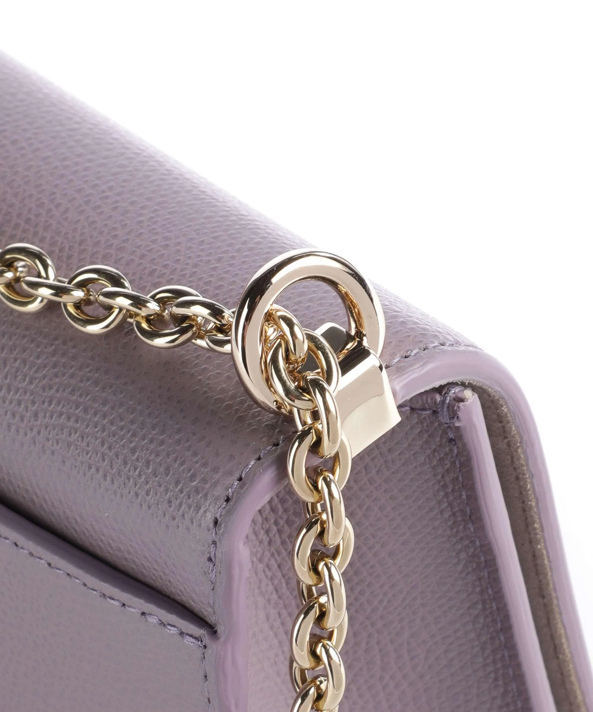  Furla 1927 Mini Borsa a spalla pelle di vacchetta grana viola  