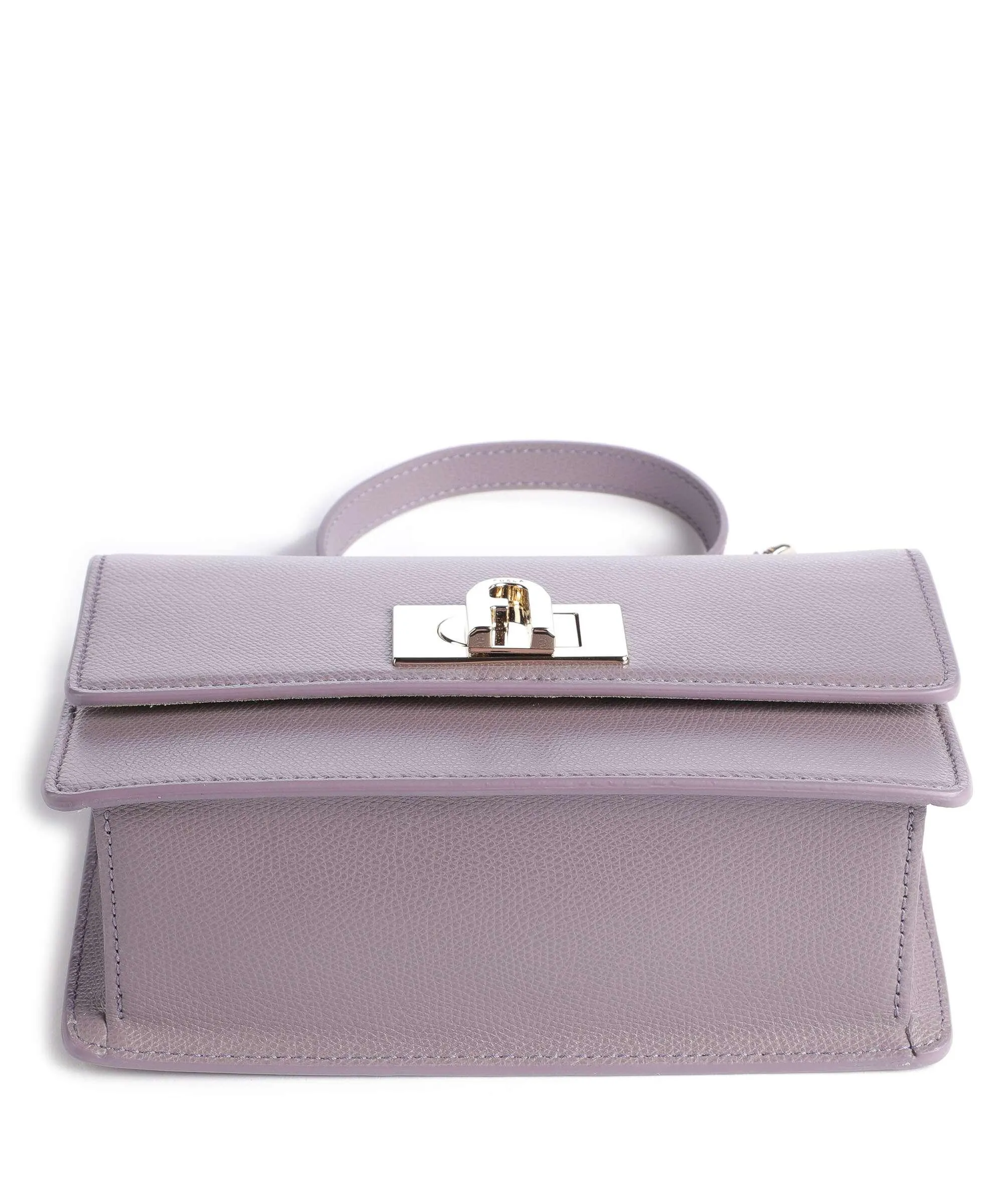  Furla 1927 Mini Borsa a spalla pelle di vacchetta grana viola  