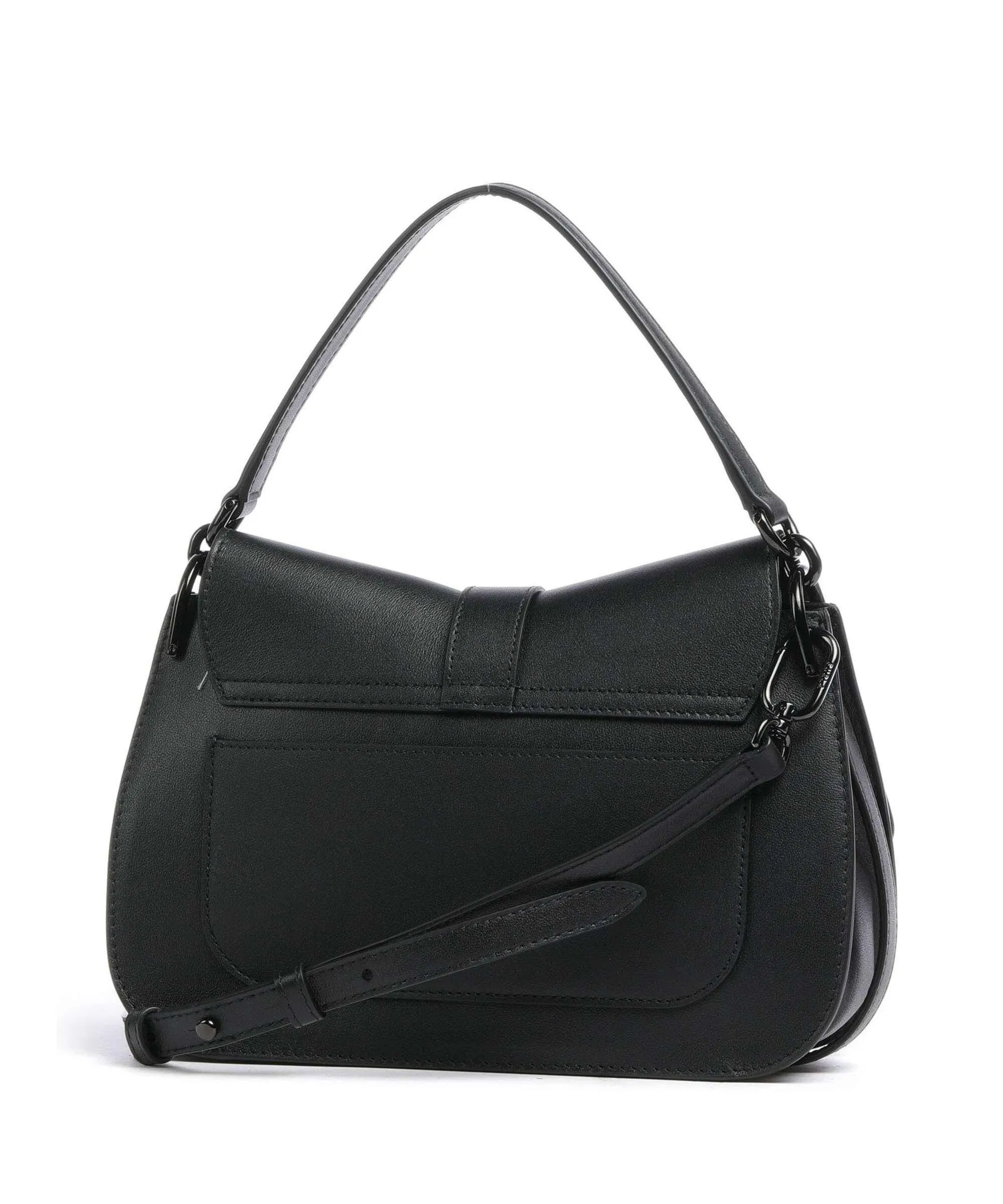 Furla Flow M Borsa a mano pelle a grana fine nero  