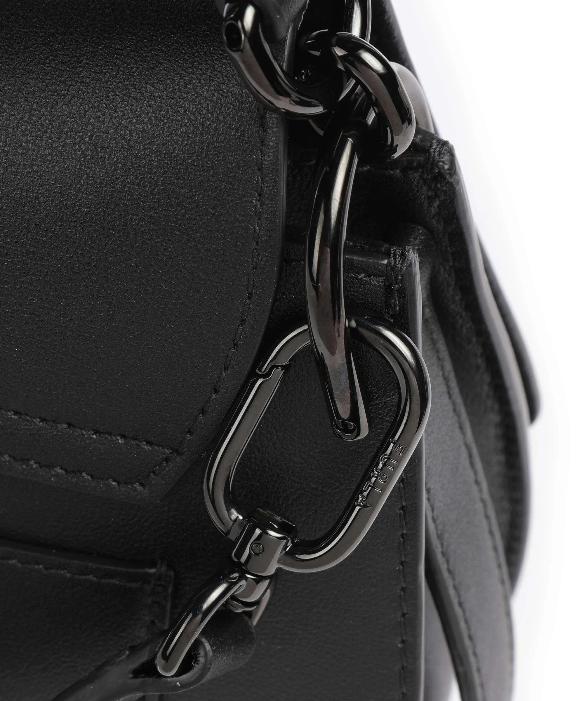  Furla Flow M Borsa a mano pelle a grana fine nero  