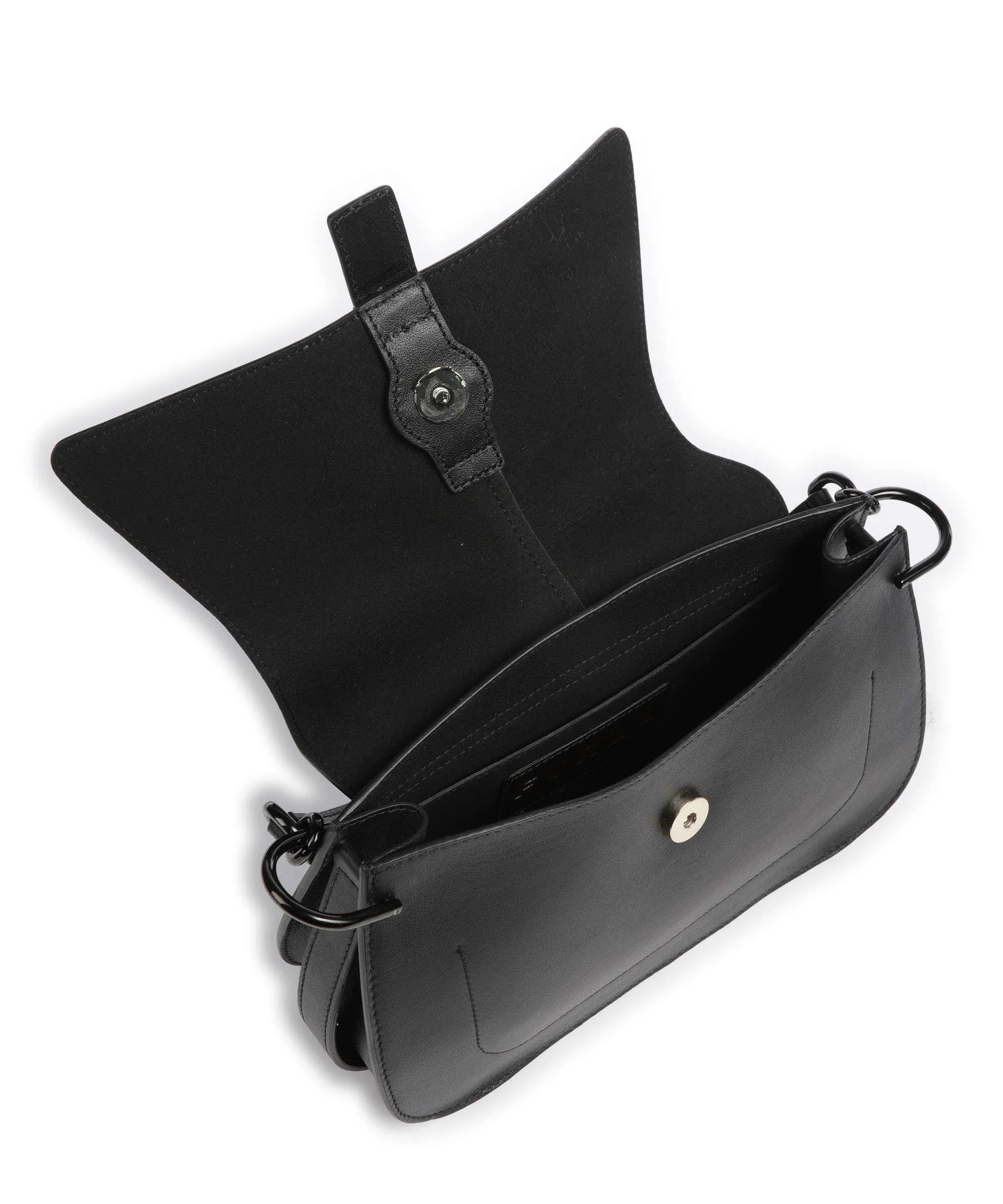 Furla Flow M Borsa a mano pelle a grana fine nero  