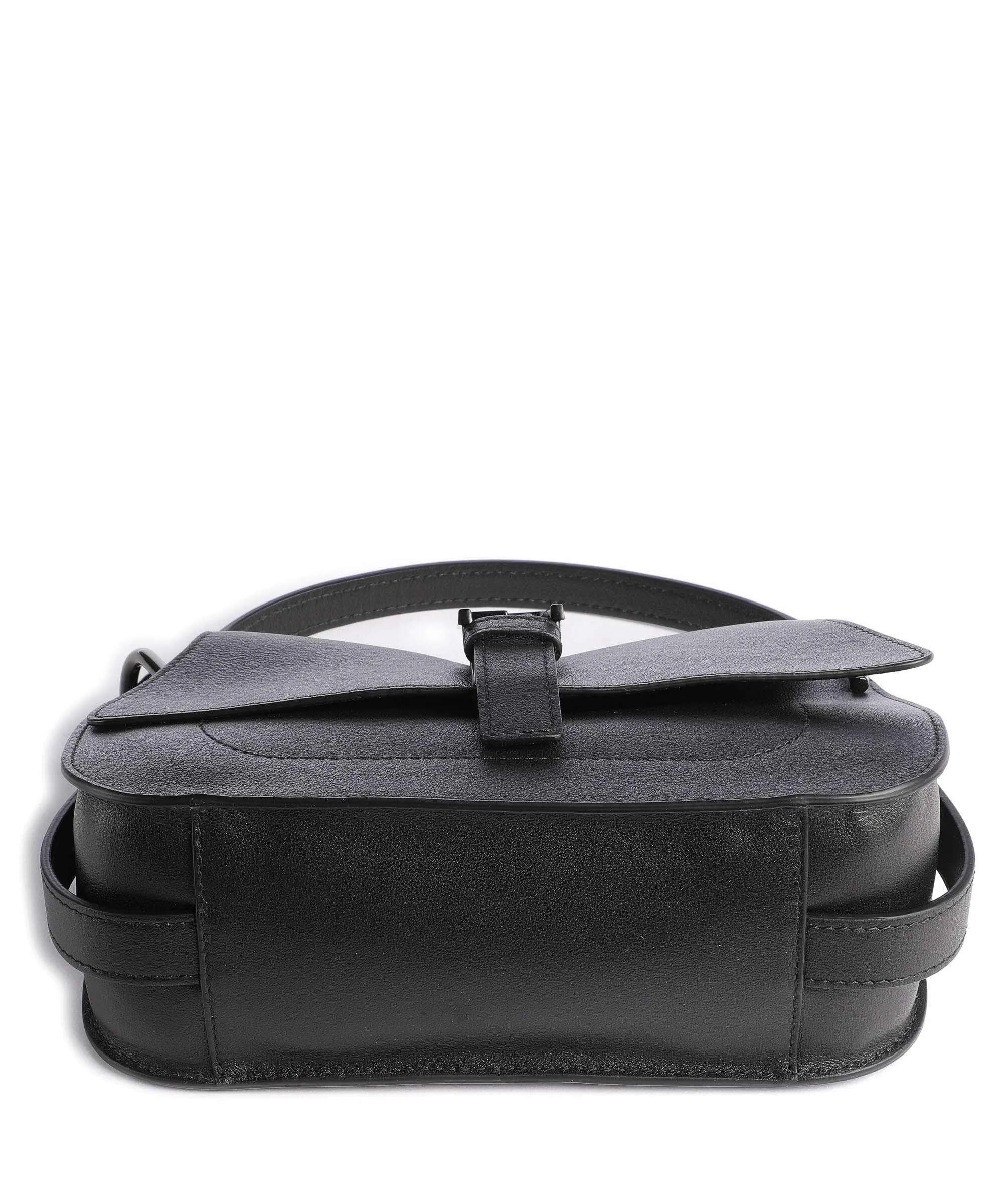  Furla Flow Mini Borsa a mano pelle a grana fine nero  