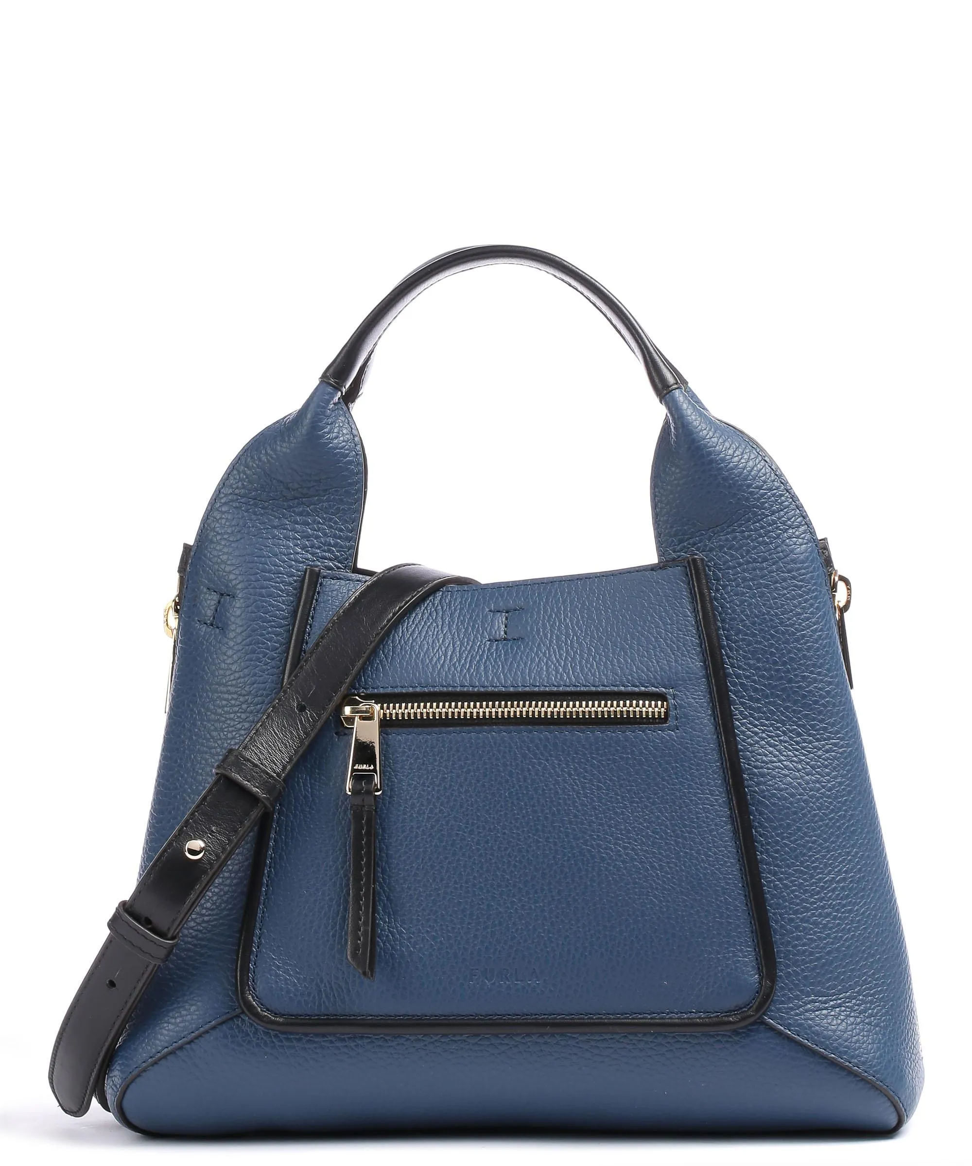  Furla Gilda M Borsa a mano pelle granulata petrol  
