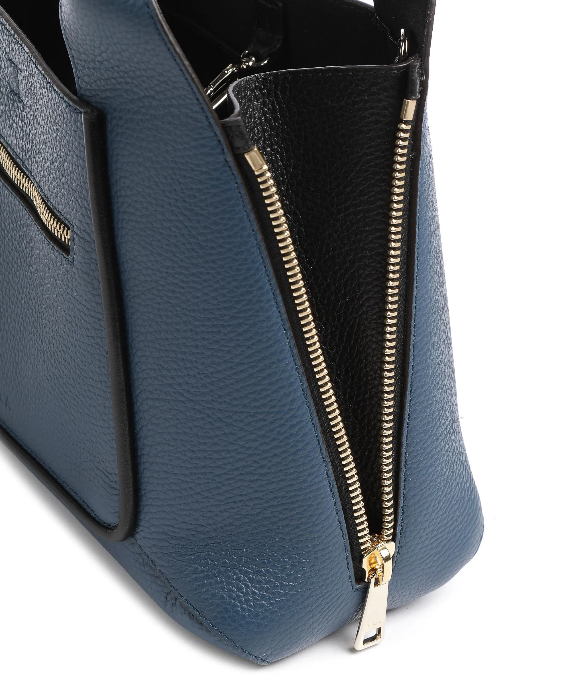  Furla Gilda M Borsa a mano pelle granulata petrol  