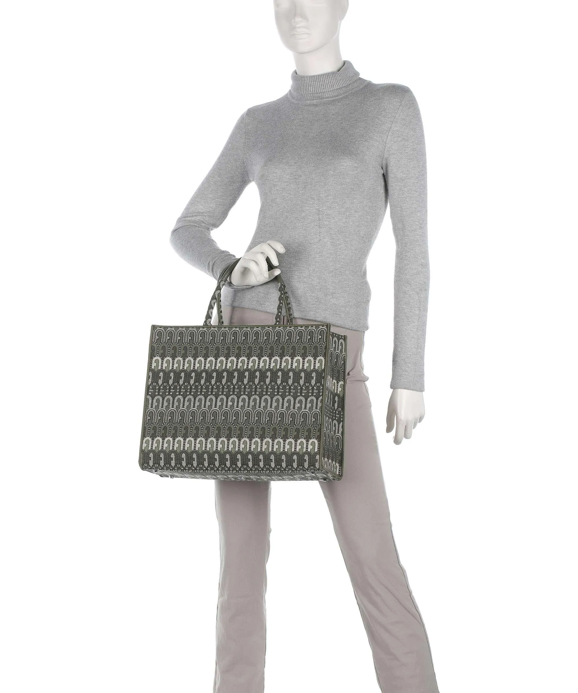  Furla Opportunity L Borsa a mano cotone, poliestere verde  