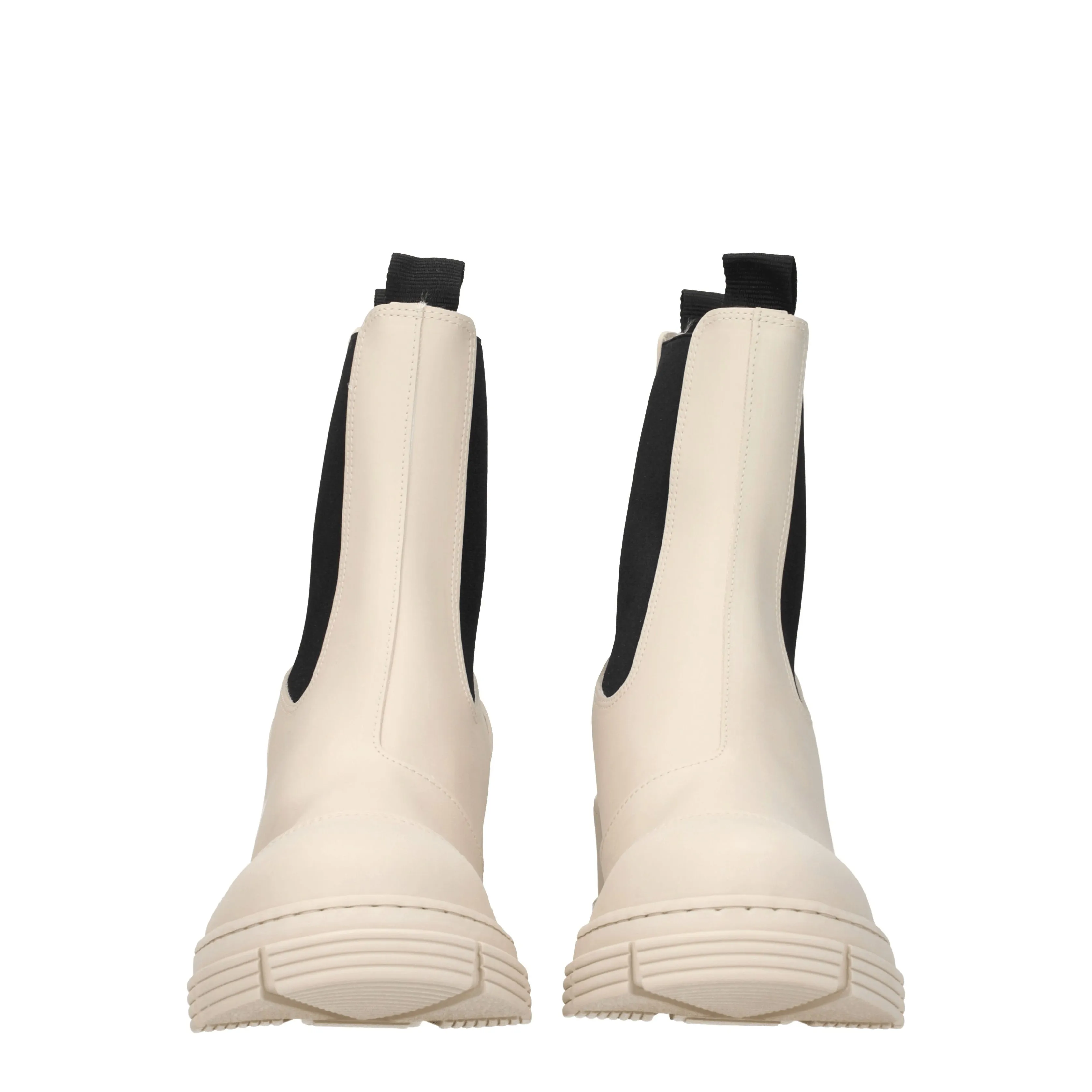 Ganni Stivaletti Donna Gomma Grigio/Ostrica