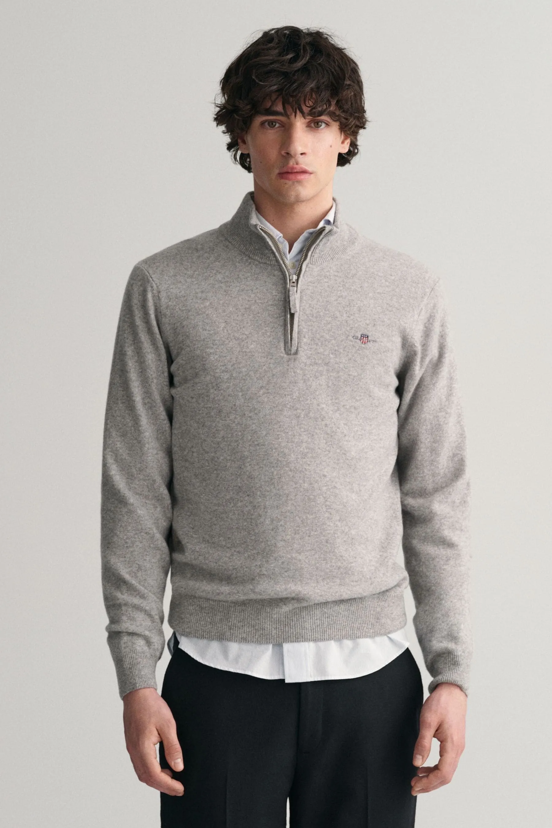 GANT Maglione In Lana d'Agnello Mezza Zip GANT