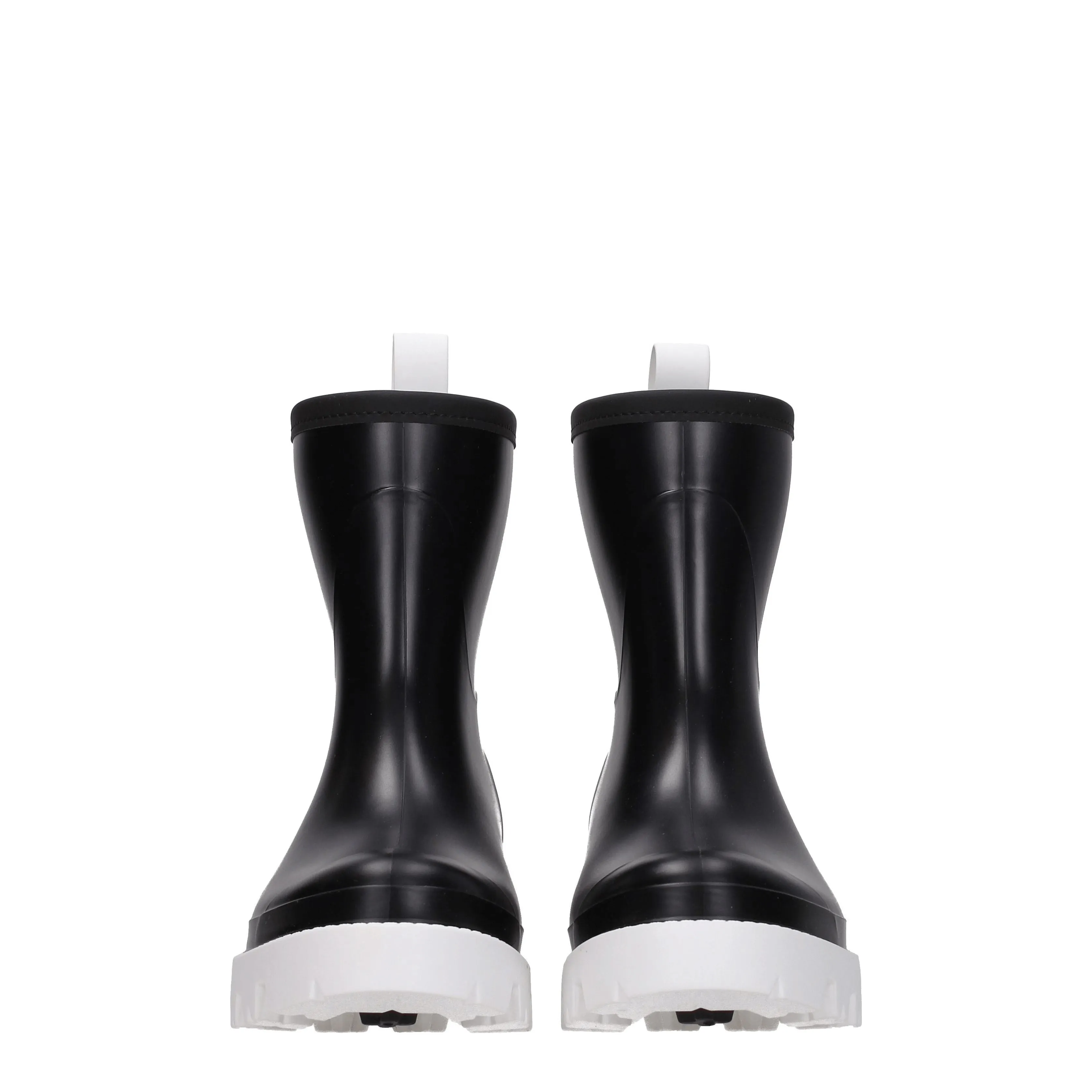 Gia Borghini Stivaletti Couture Donna Gomma Nero/Bianco