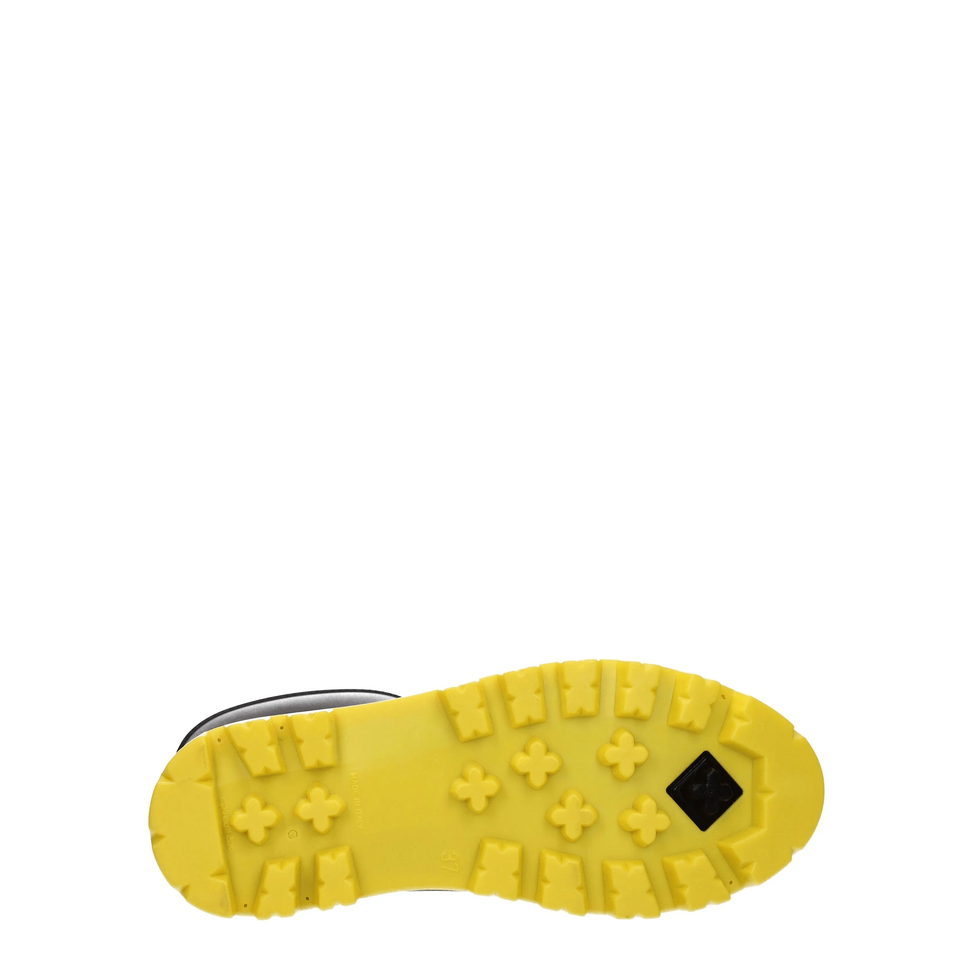 Gia Borghini Stivaletti Couture Donna Gomma Nero/Giallo