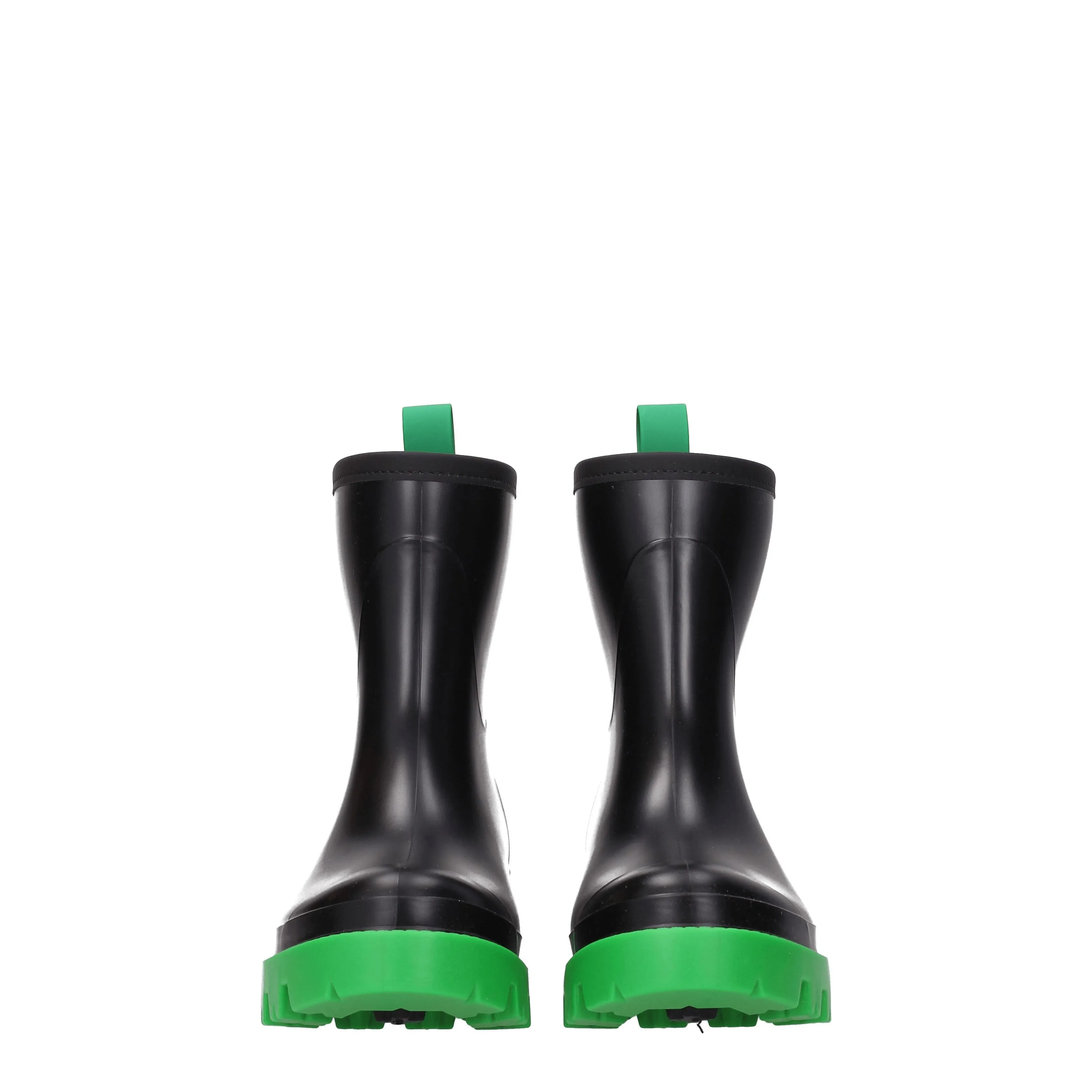 Gia Borghini Stivaletti Couture Donna Gomma Nero/Verde