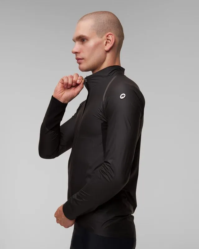 Giacca nera impermeabile da ciclismo da uomo Assos Mille Gts Rain Jacket S11