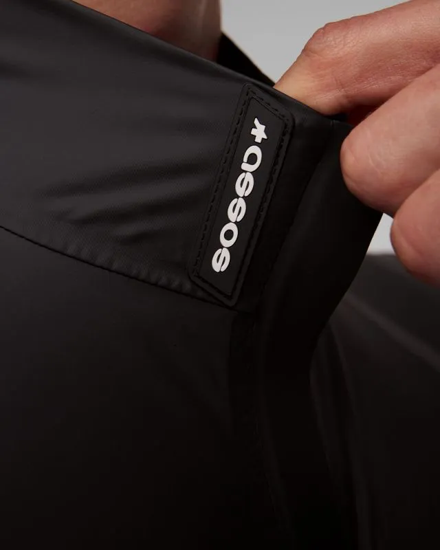 Giacca nera impermeabile da ciclismo da uomo Assos Mille Gts Rain Jacket S11