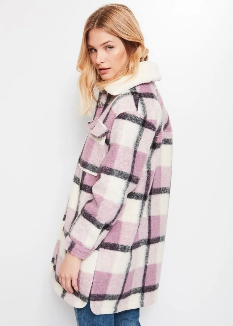 Giacca overshirt in misto lana