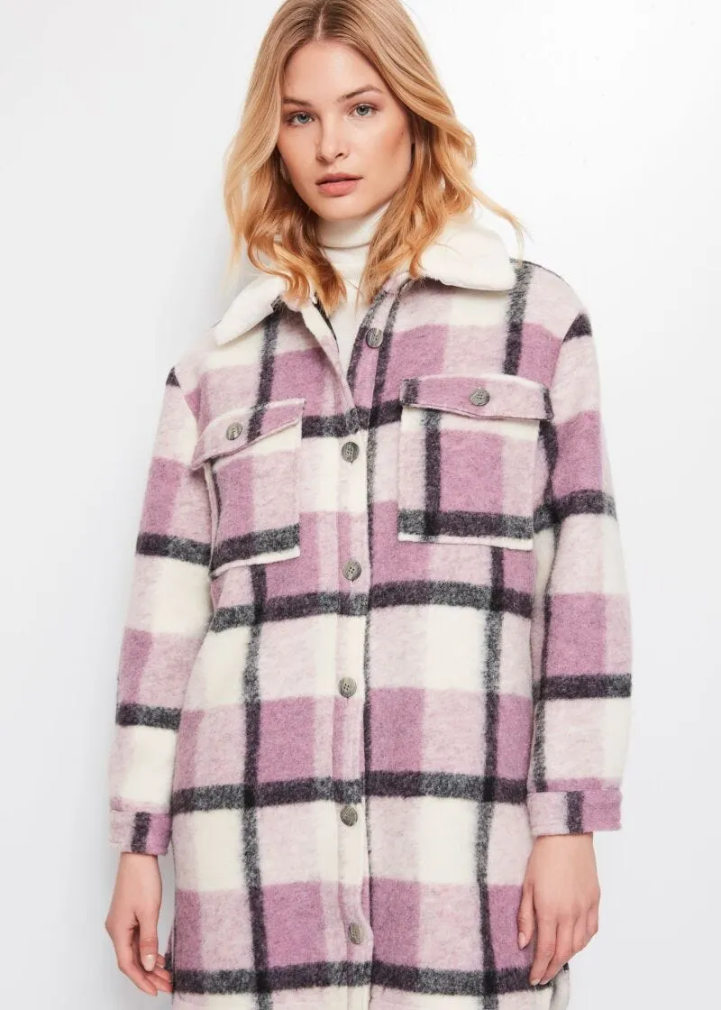 Giacca overshirt in misto lana