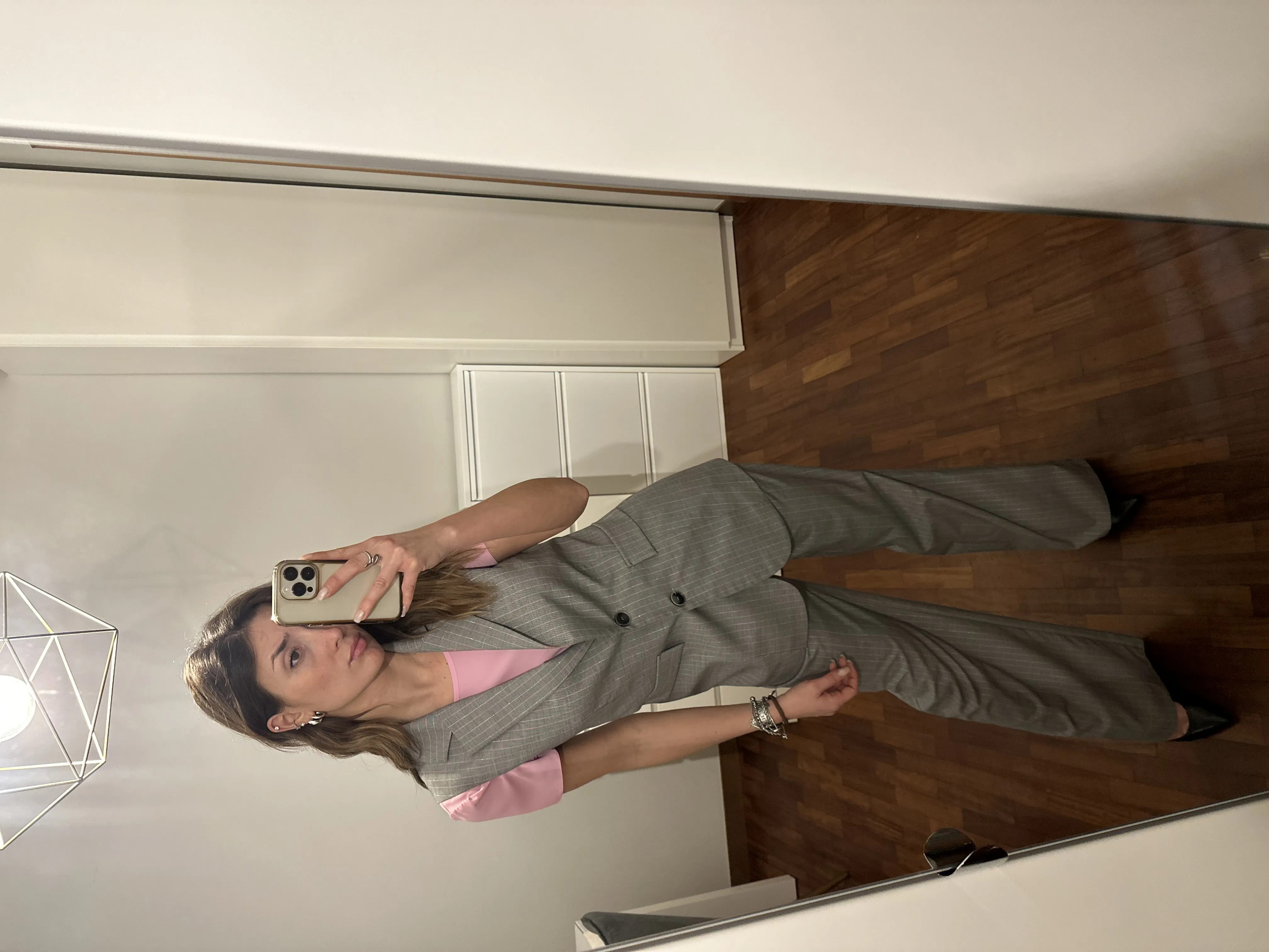 Gilet RINASCIMENTO modello dritto e lungo gessato con chiusura a due bottoni disponibile anche con pantaloni in coordinato