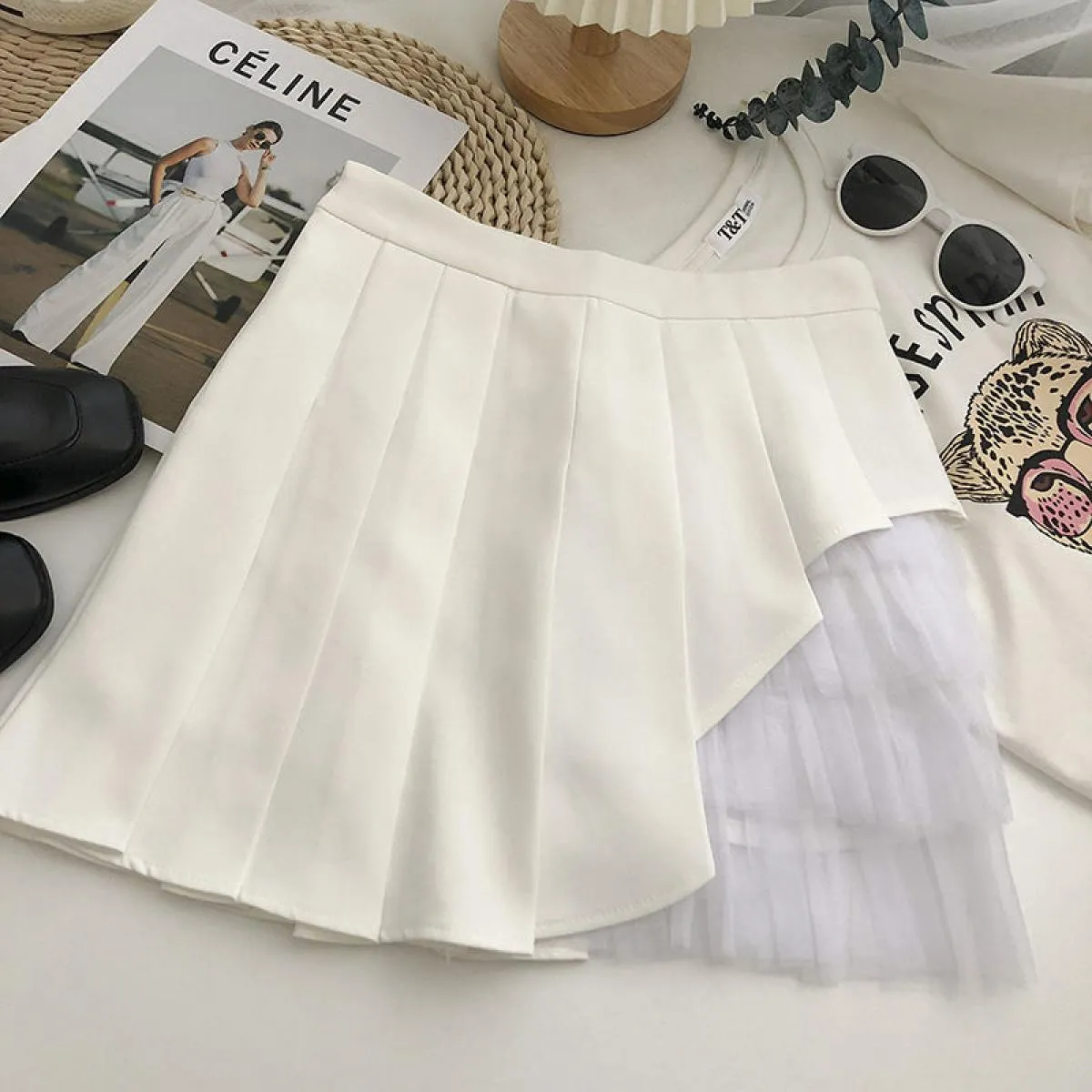 Gonna alla moda stile preppy Gonna stile preppy Gonne estive stile preppy