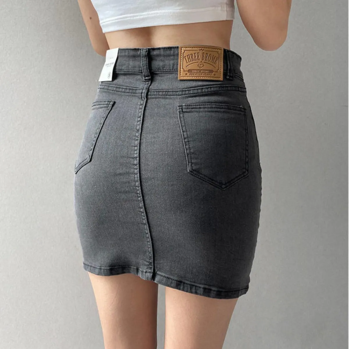 Gonna di jeans casual alla moda Gonna di jeans Minigonne da donna Mini gonna di jeans da donna Gonne