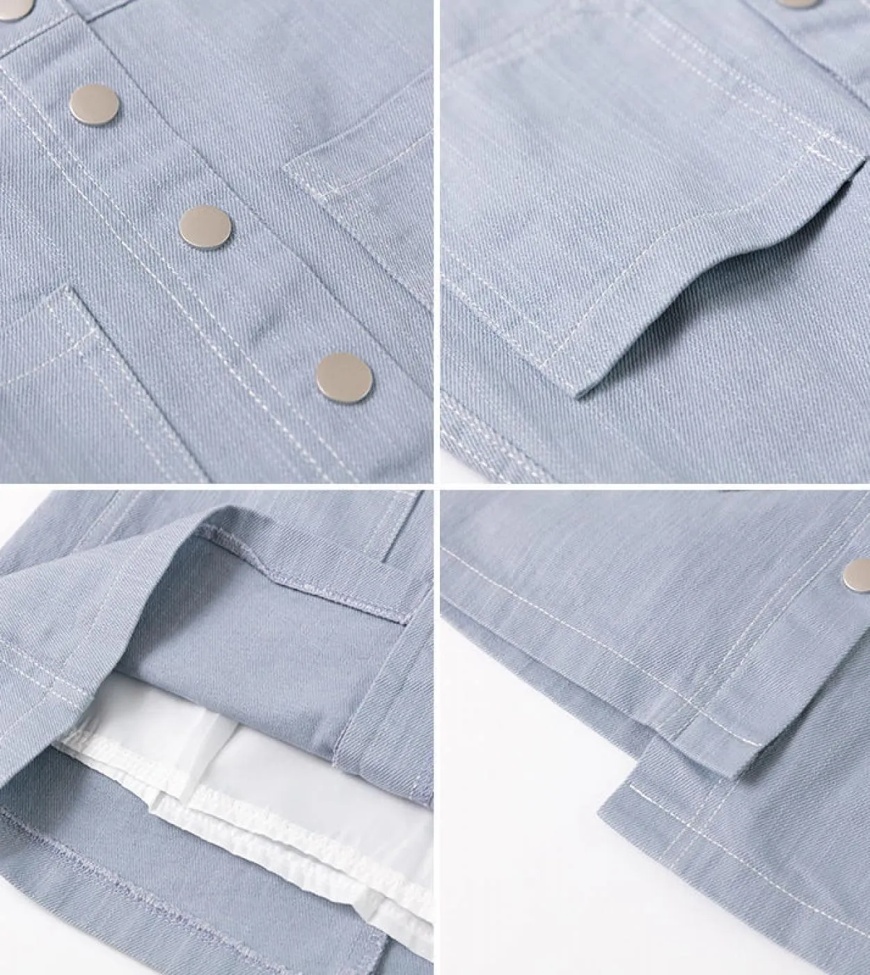 Gonna di jeans Donna Primavera ed estate Nuova moda Gonna a trapezio Vita alta Slim Gonna corta irregolare avvolgente