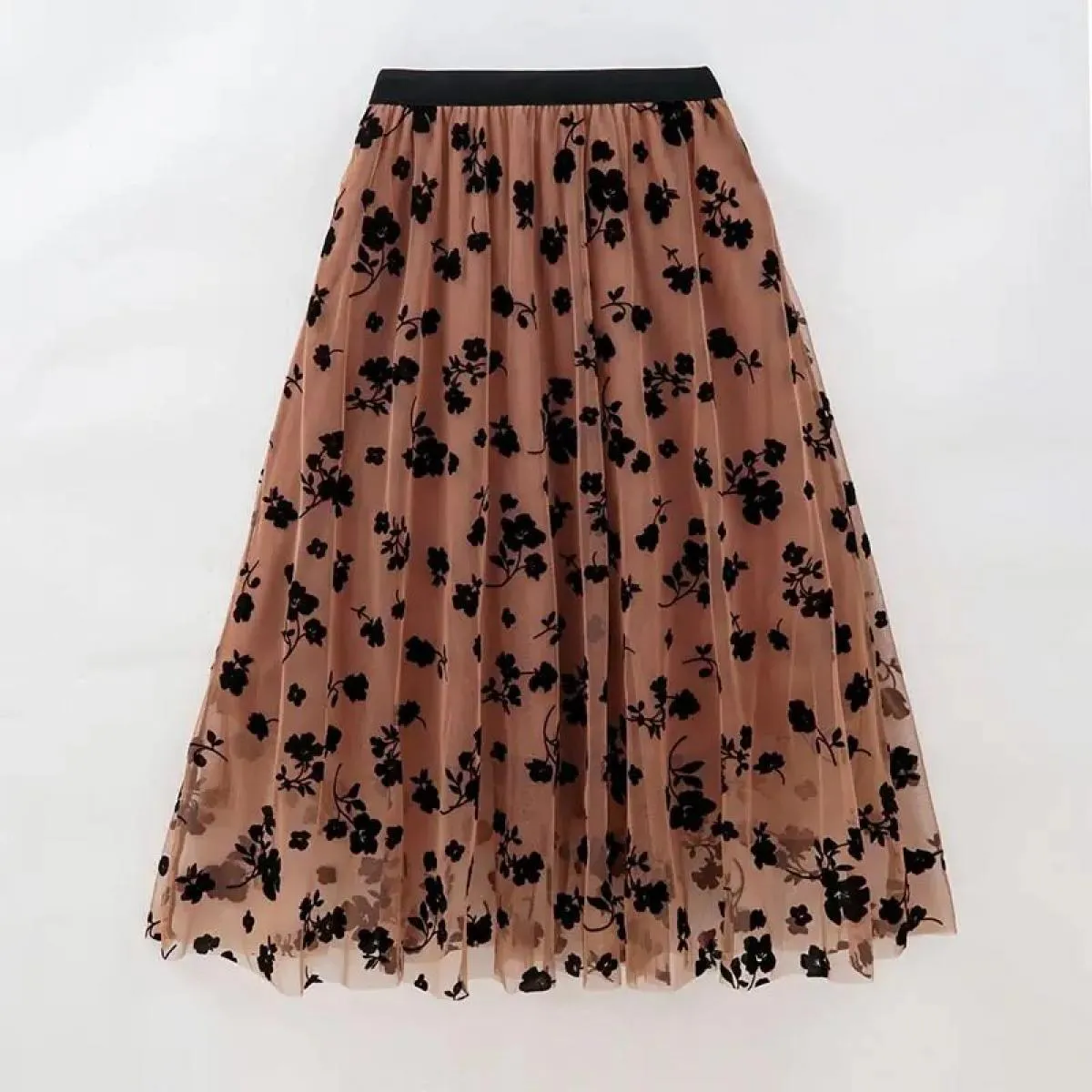 Gonna lunga Moda Kawaii  Midi Maxi Gonna Tutu Autunno Vintage Elastico a vita alta Gonna streetwear Gonne in tulle