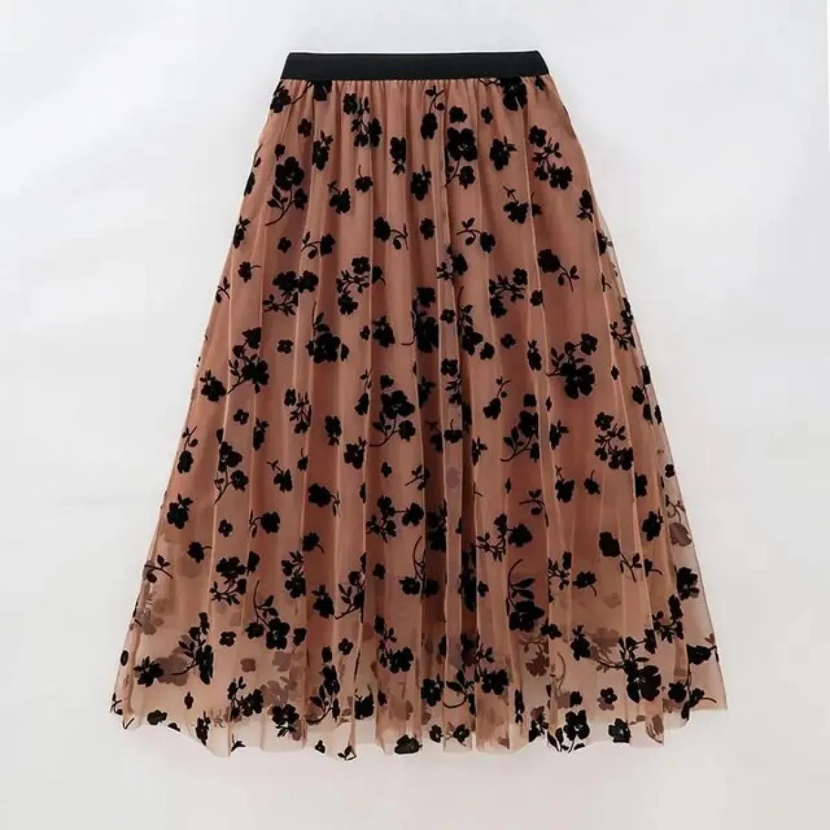 Gonna lunga Moda Kawaii  Midi Maxi Gonna Tutu Autunno Vintage Elastico a vita alta Gonna streetwear Gonne in tulle