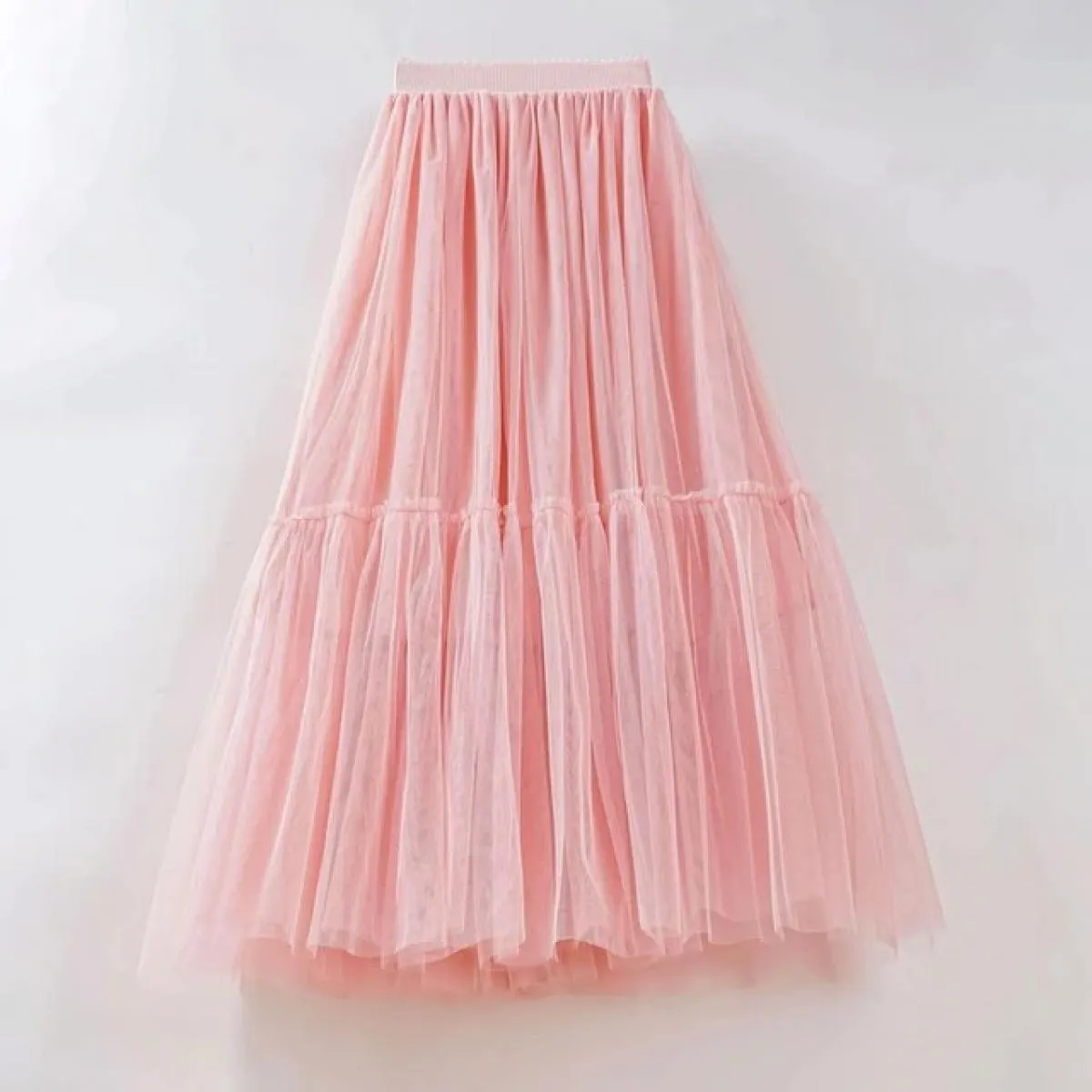Gonne maxi lunghe in tulle per donna Gonna a pieghe gotica nera Gonna casual a strati Gonna tutù patchwork