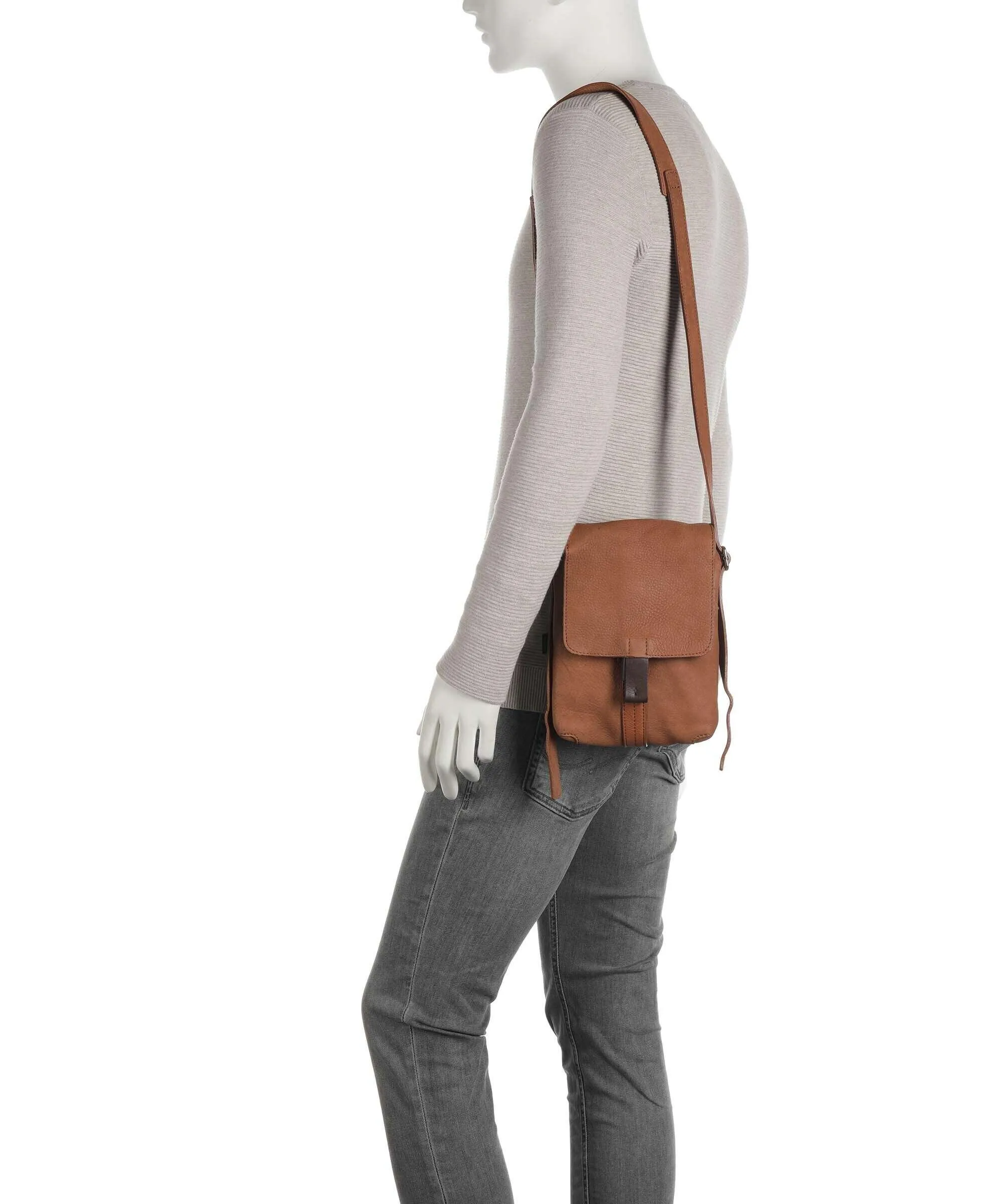  Harold's Lift Borsa a tracolla morbida pelle bovina cognac  