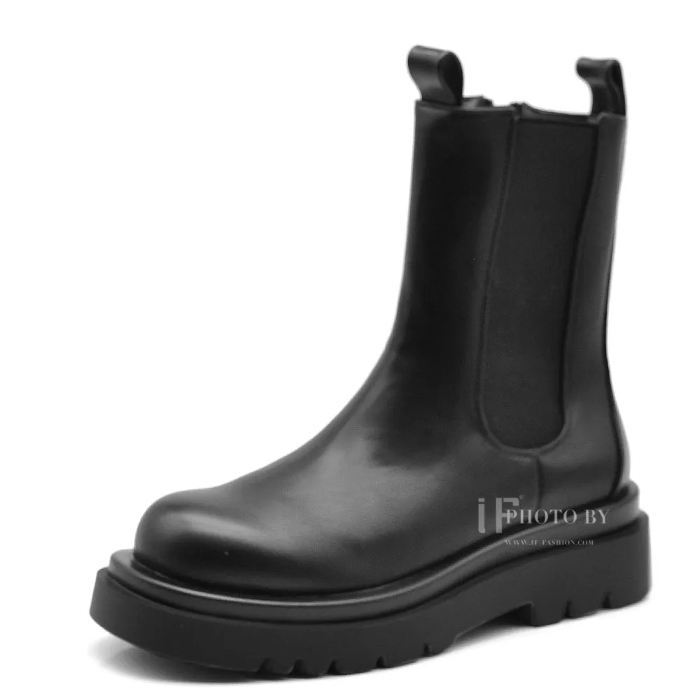 IF FASHION Stivali Stivaletti Anfibi Suola Colorata Combat LY86-2